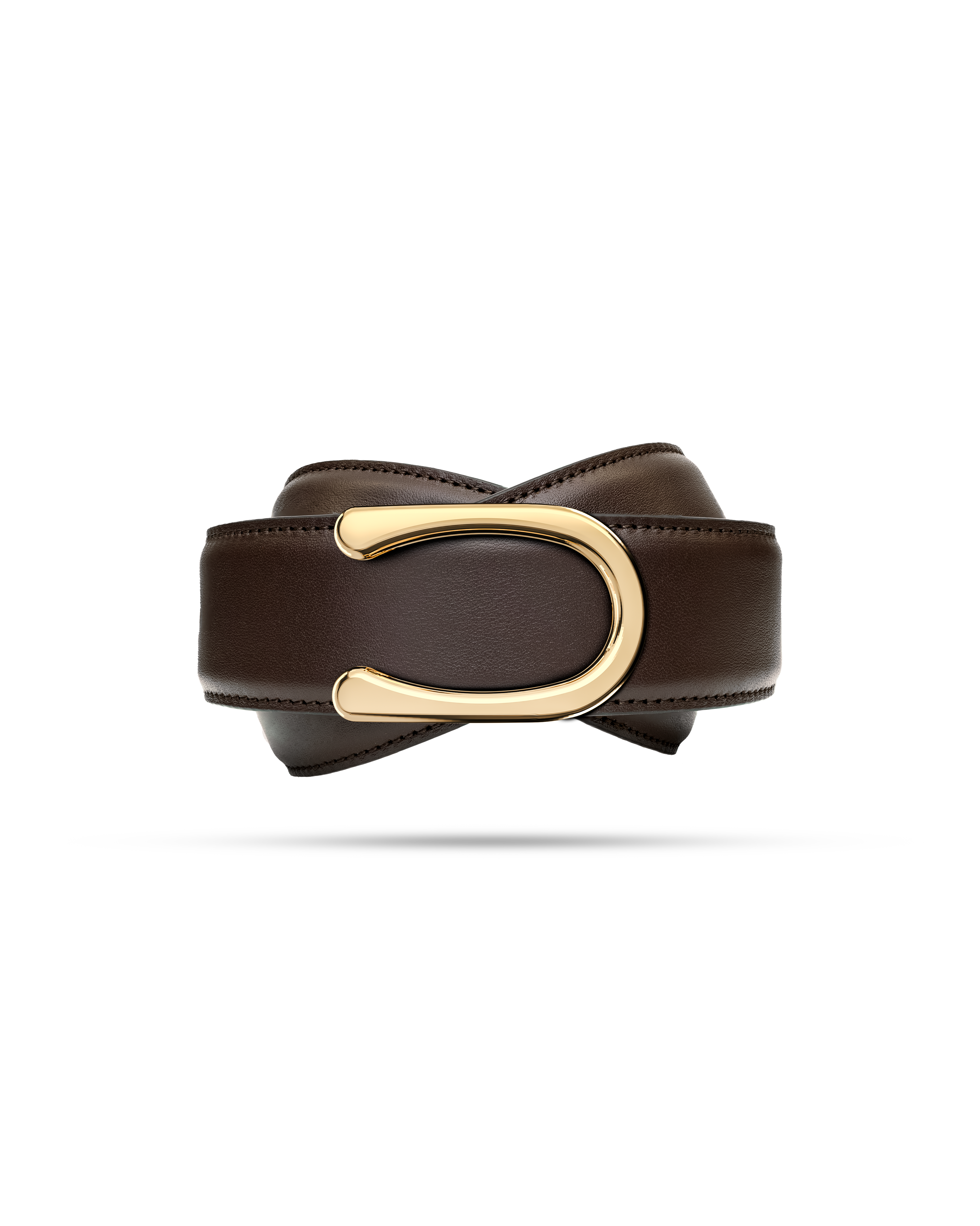 Model II Gold  —  Calfskin Chocolate Brown