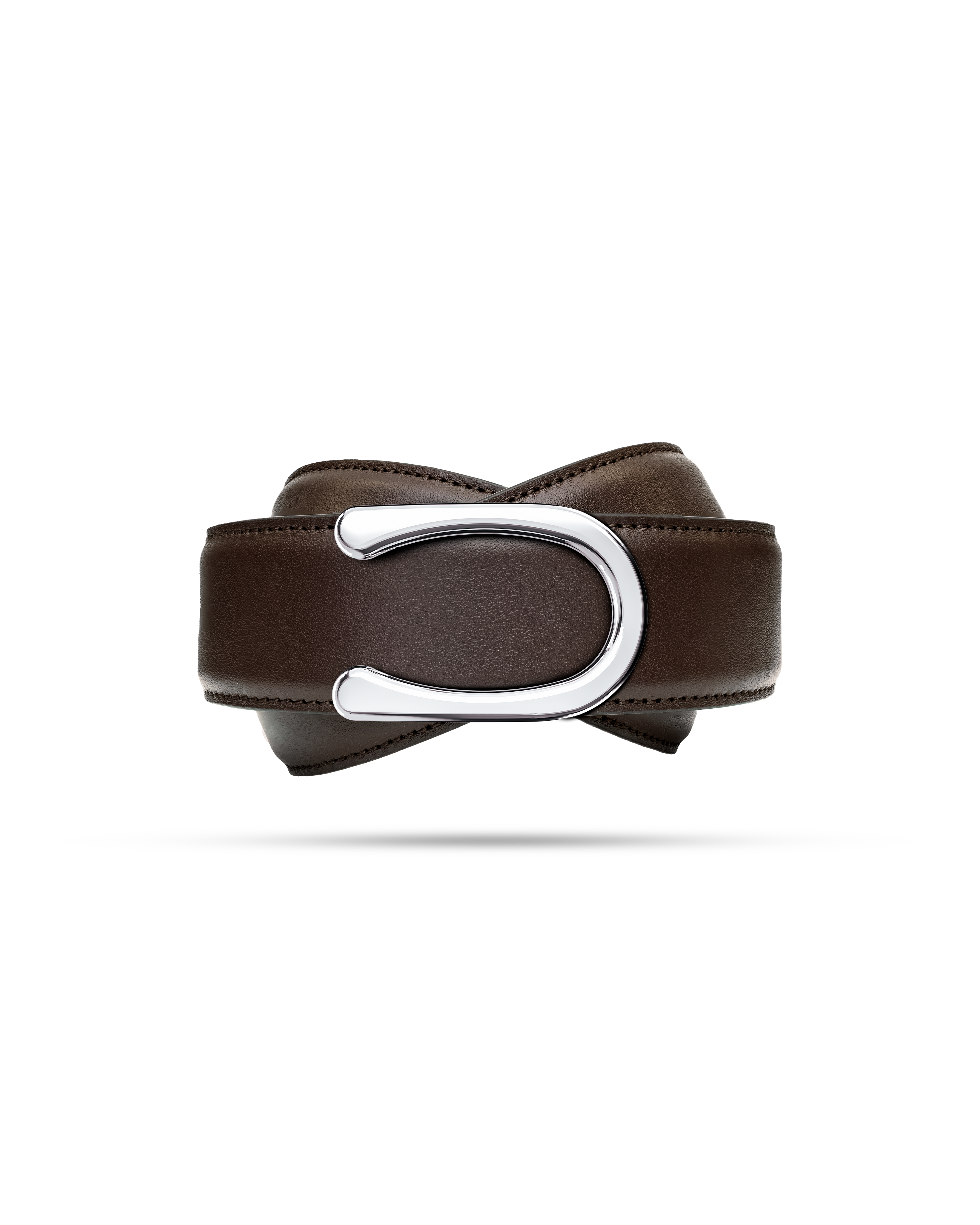 Model II Palladium  —  Calfskin Chocolate Brown