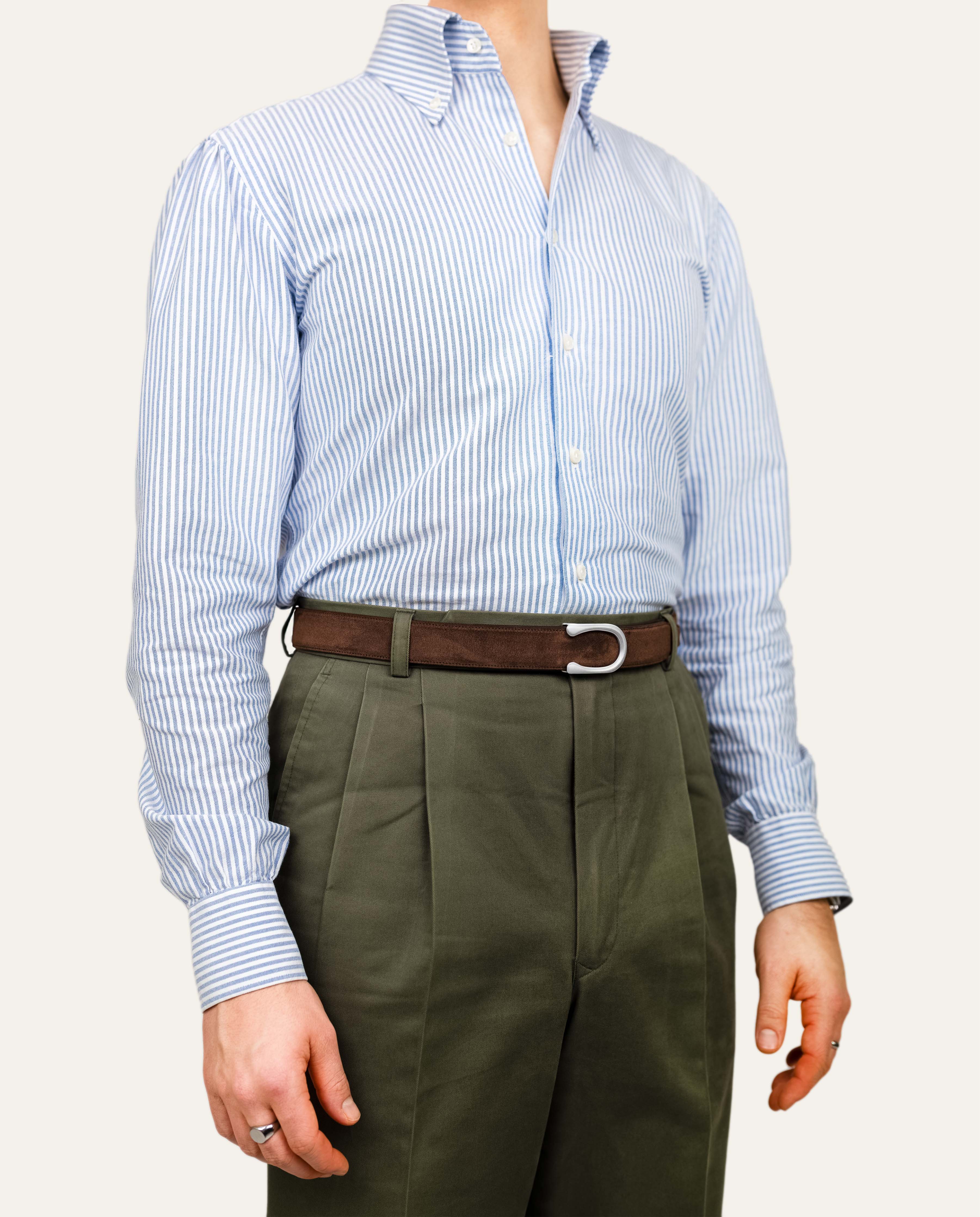 Modell 2 Palladium Matt — Veloursleder Havannabraun