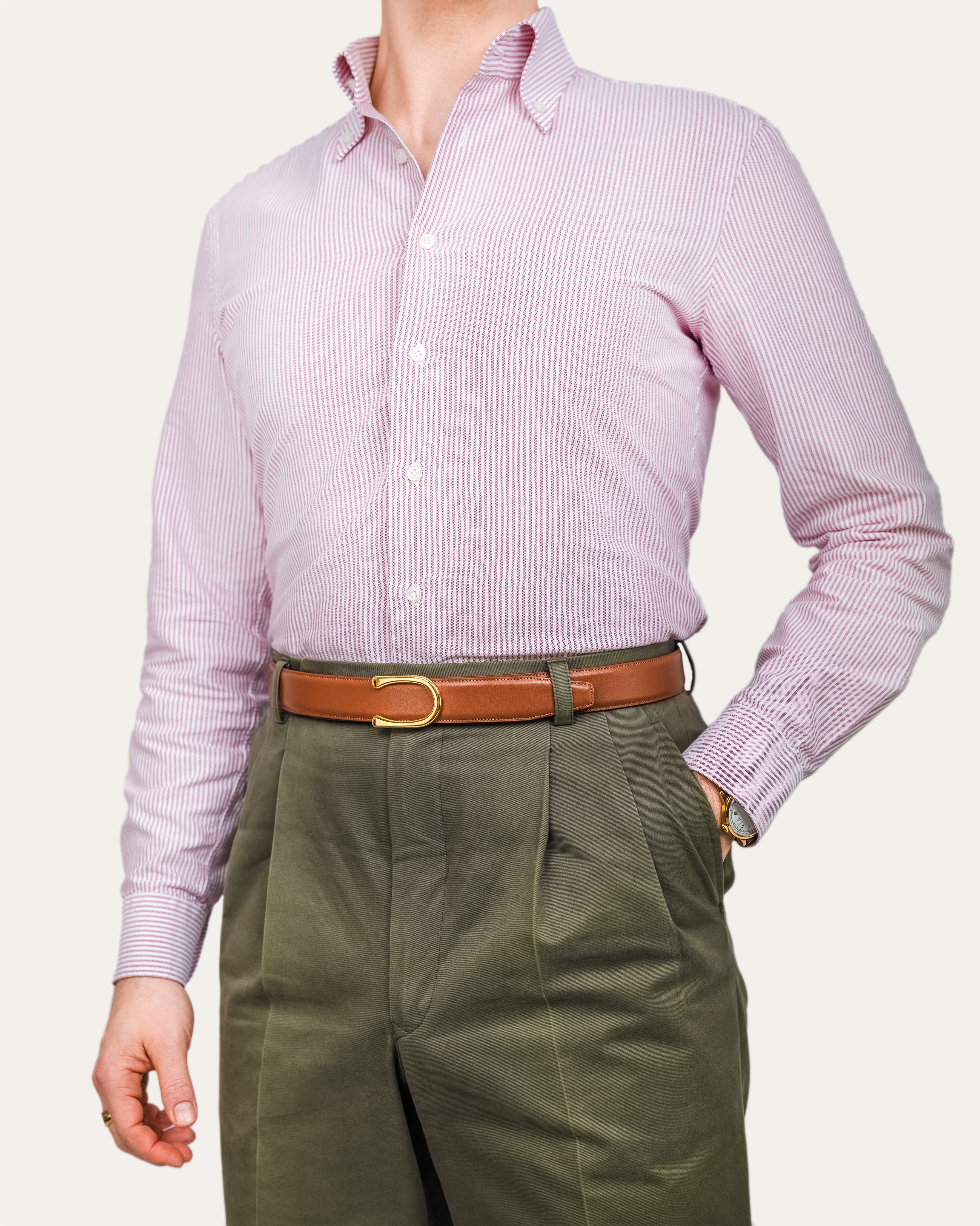 Model II Gold — Calfskin Cognac Brown