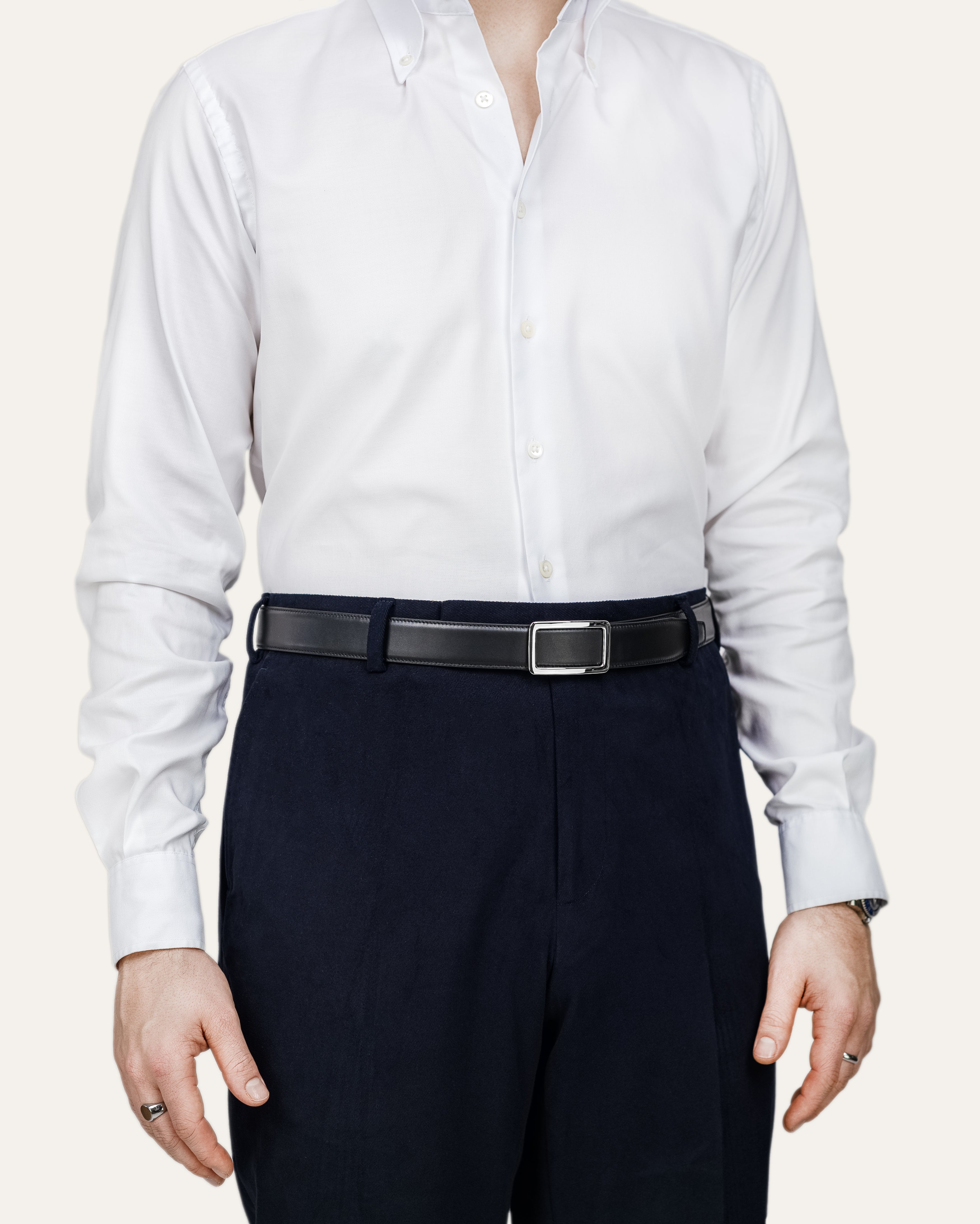 Model I Palladium — Calfskin Jet Black