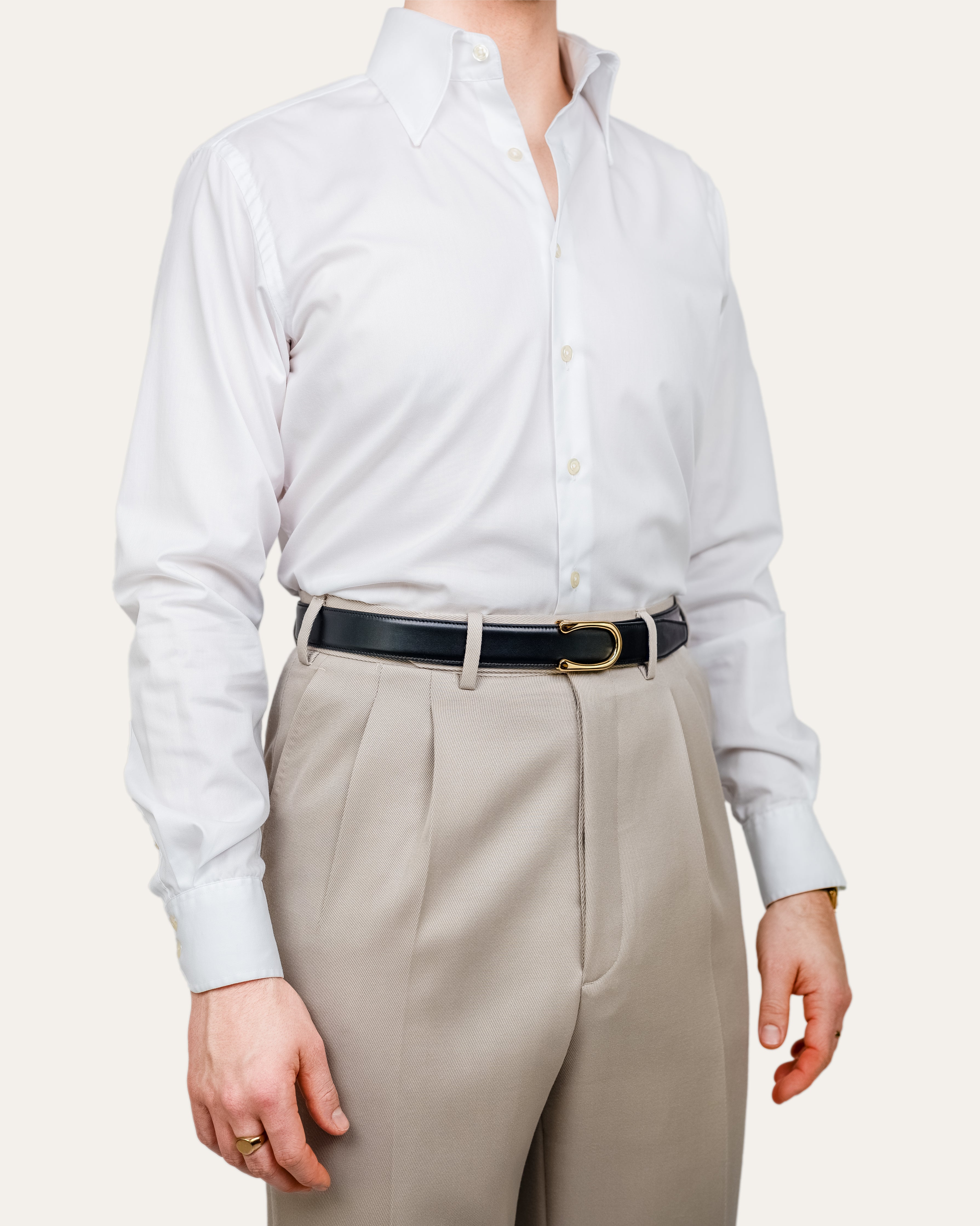 Model II Gold — Calfskin Jet Black