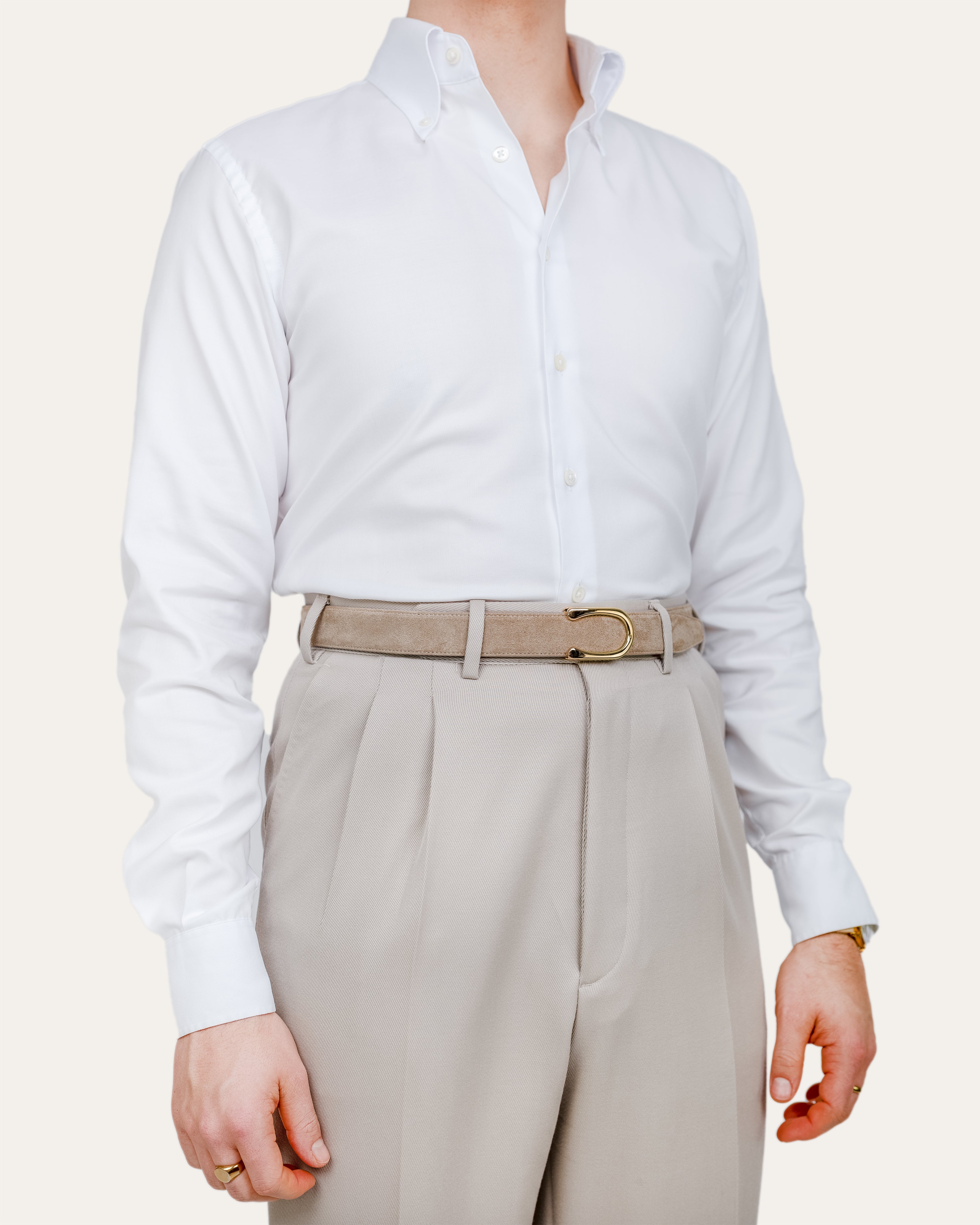 Model II Gold — Suede Verona Beige