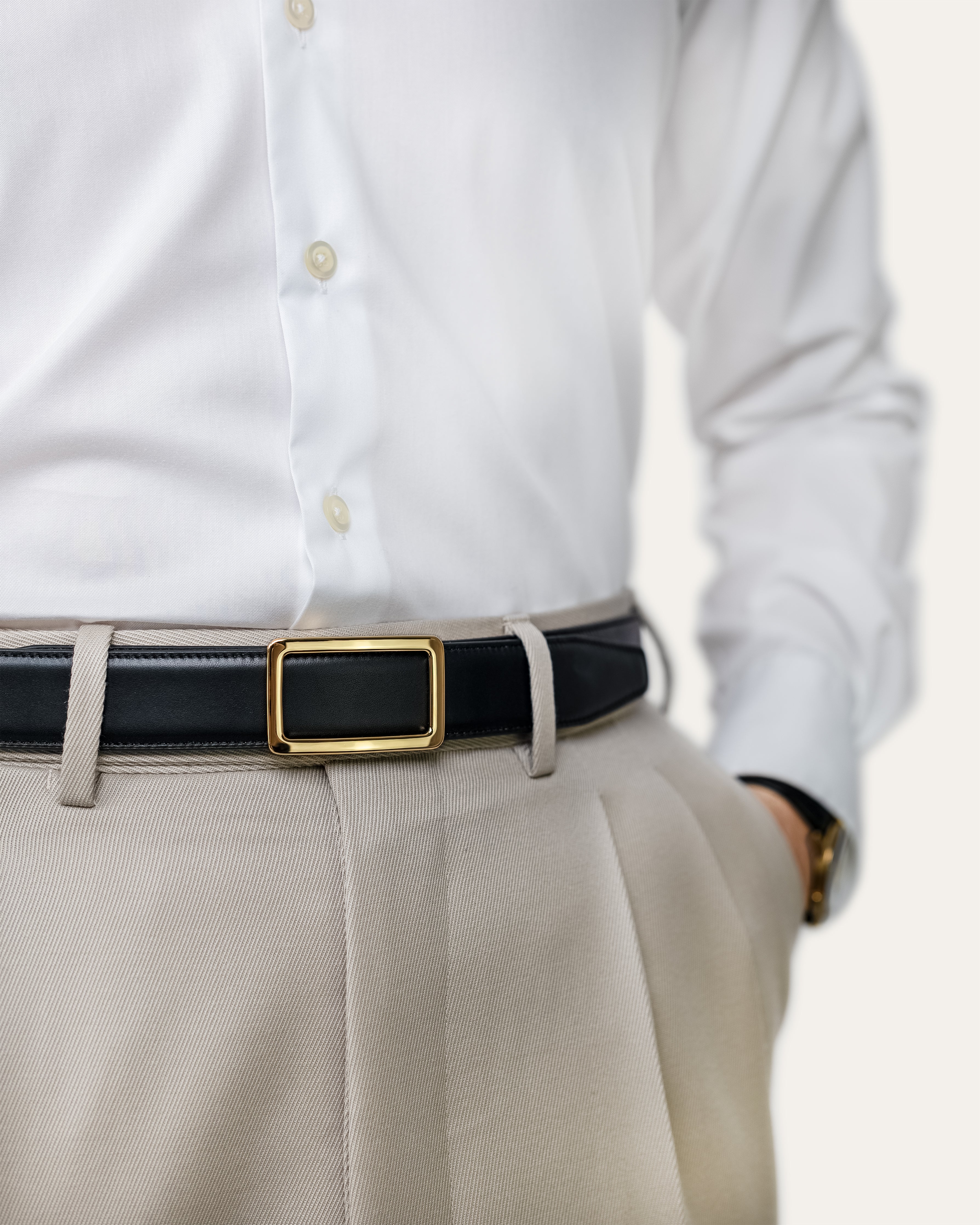 Model I Gold — Calfskin Jet Black