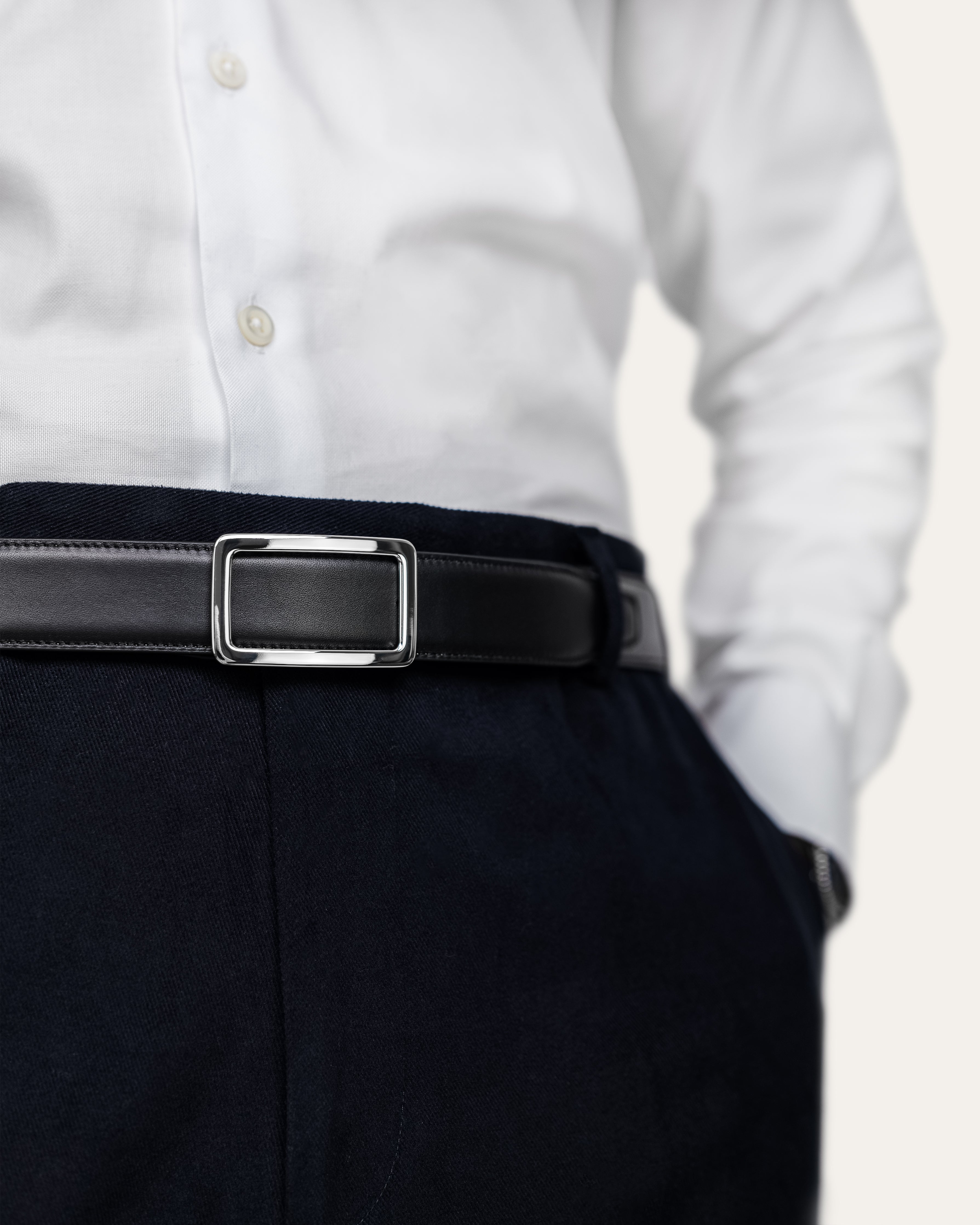 Model I Palladium — Calfskin Jet Black