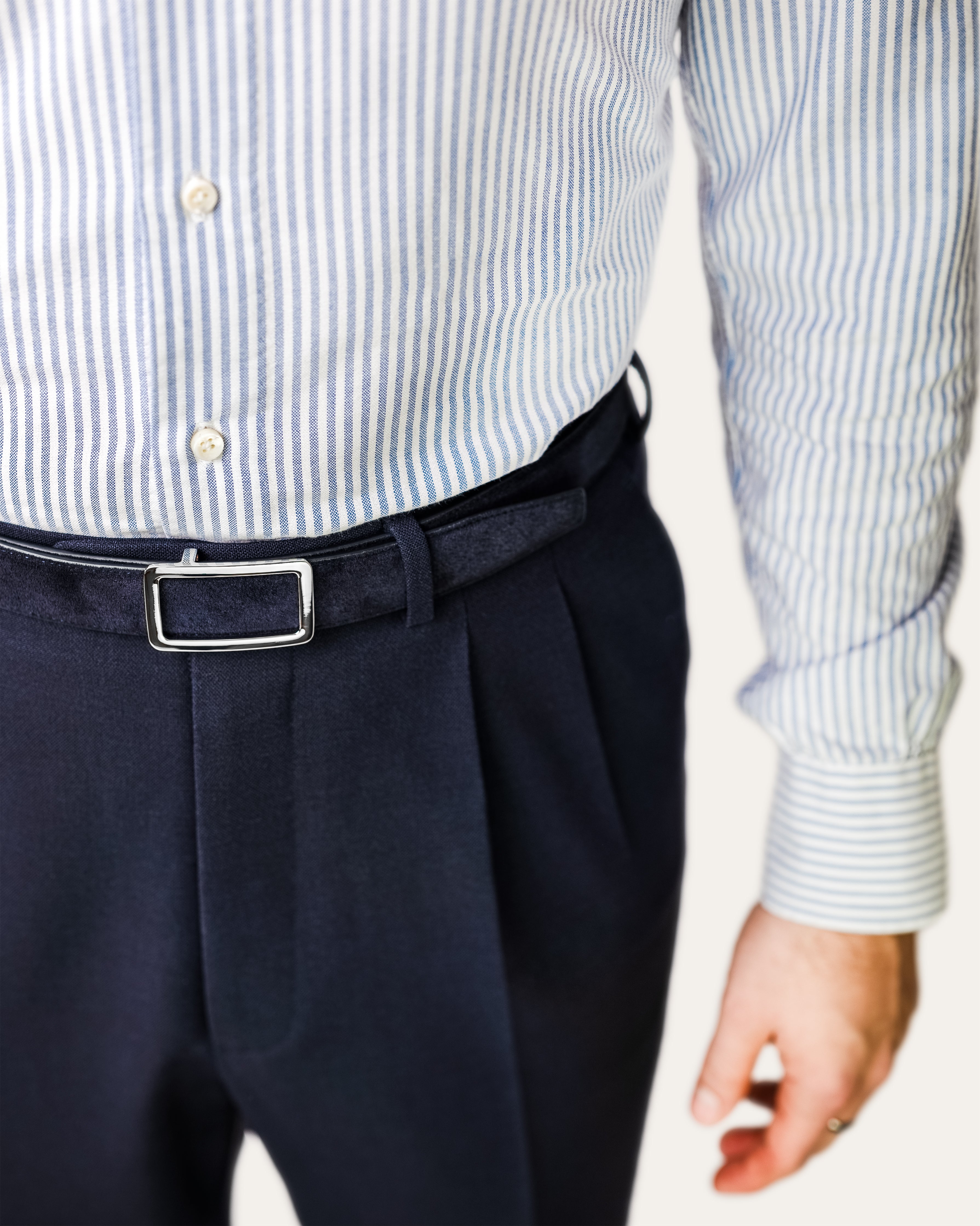 Model I Palladium — Suede Portofino Blue