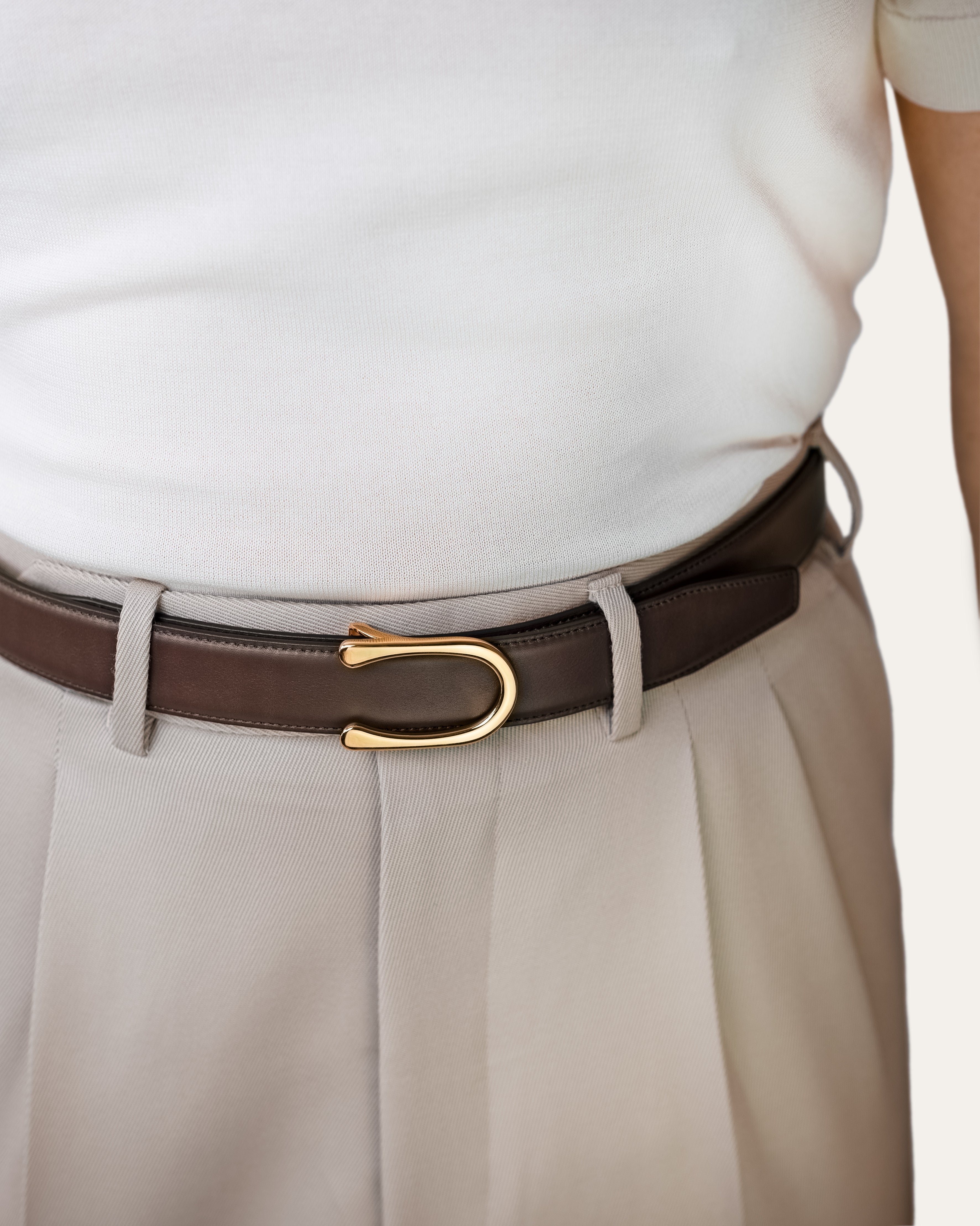 Model II Gold — Calfskin Chocolate Brown