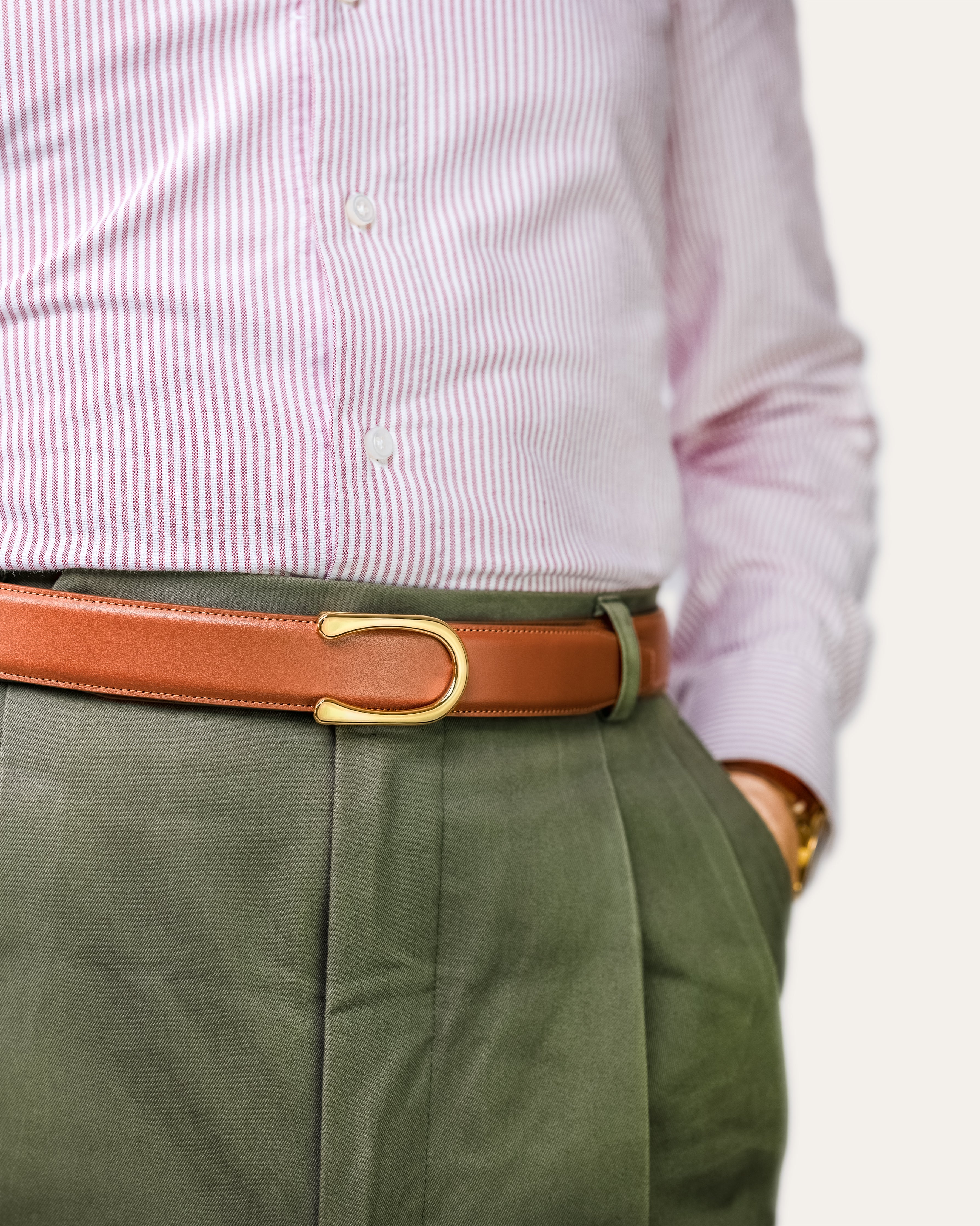 Model II Gold — Calfskin Cognac Brown