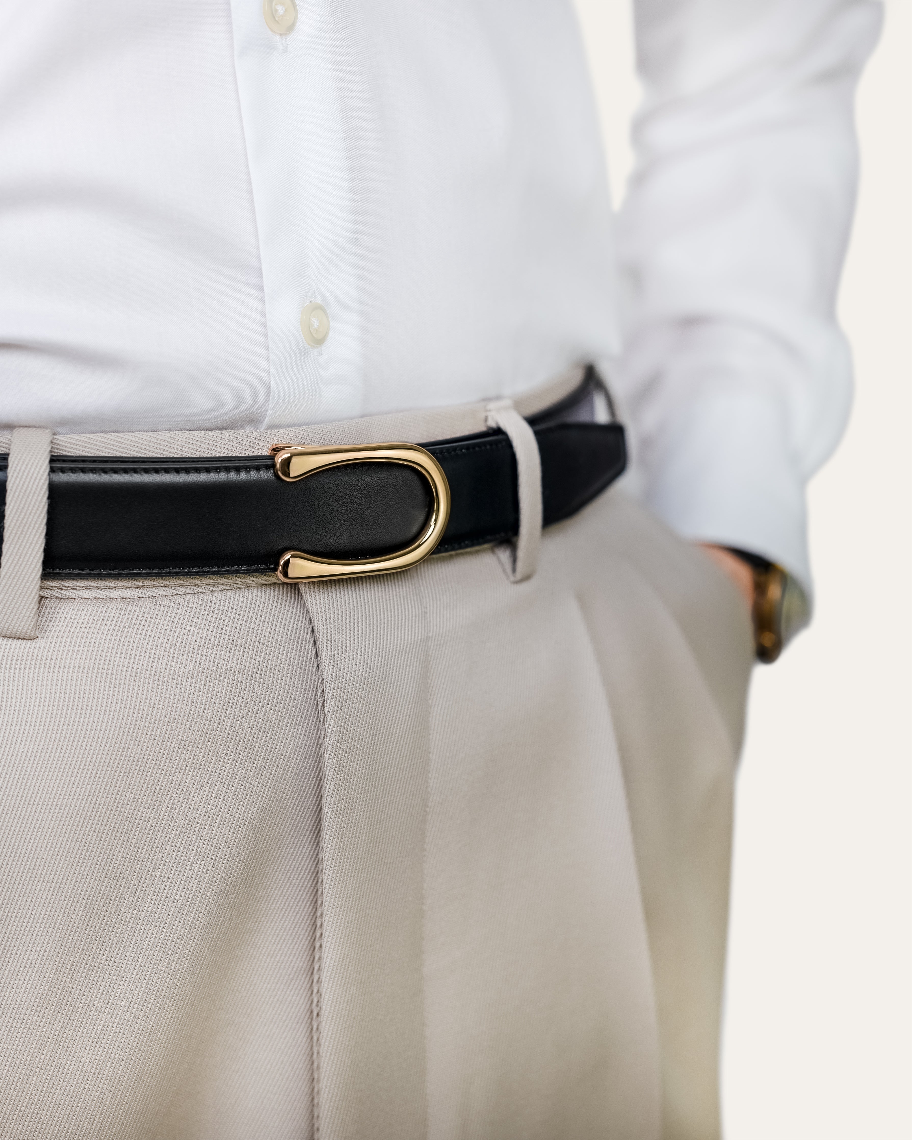 Model II Gold — Calfskin Jet Black