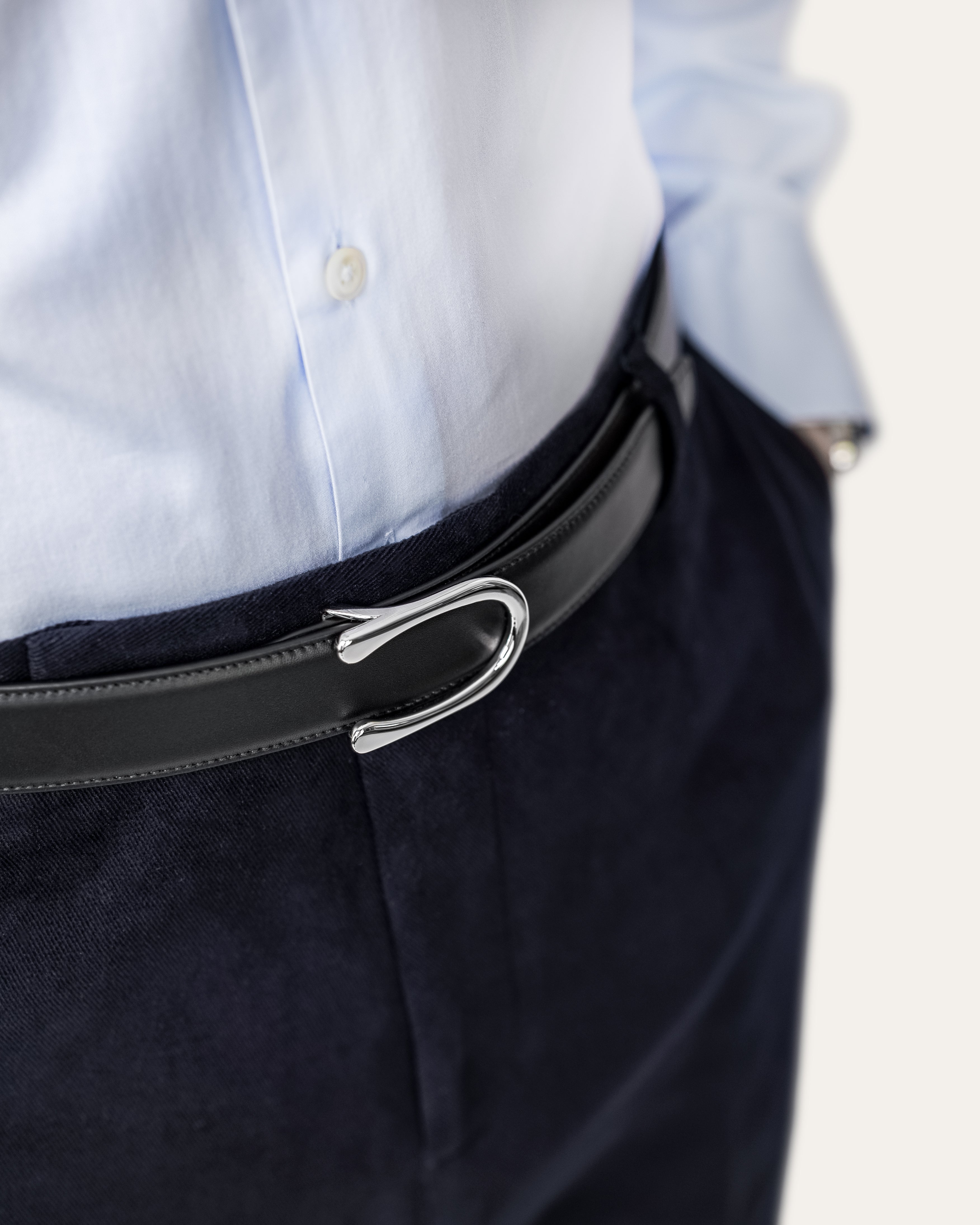 Model II Palladium — Calfskin Jet Black