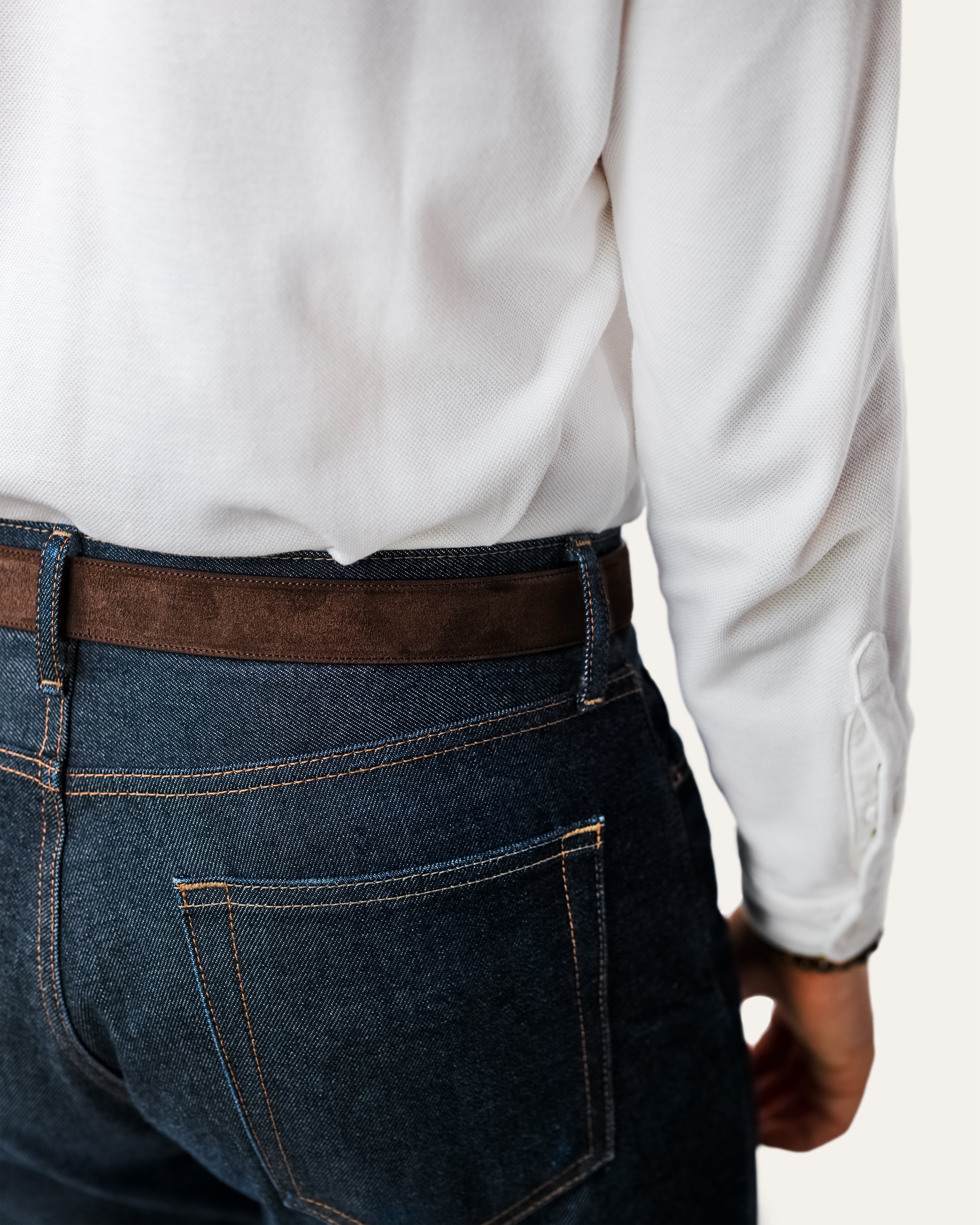 Model I Gold — Suede Havana Brown