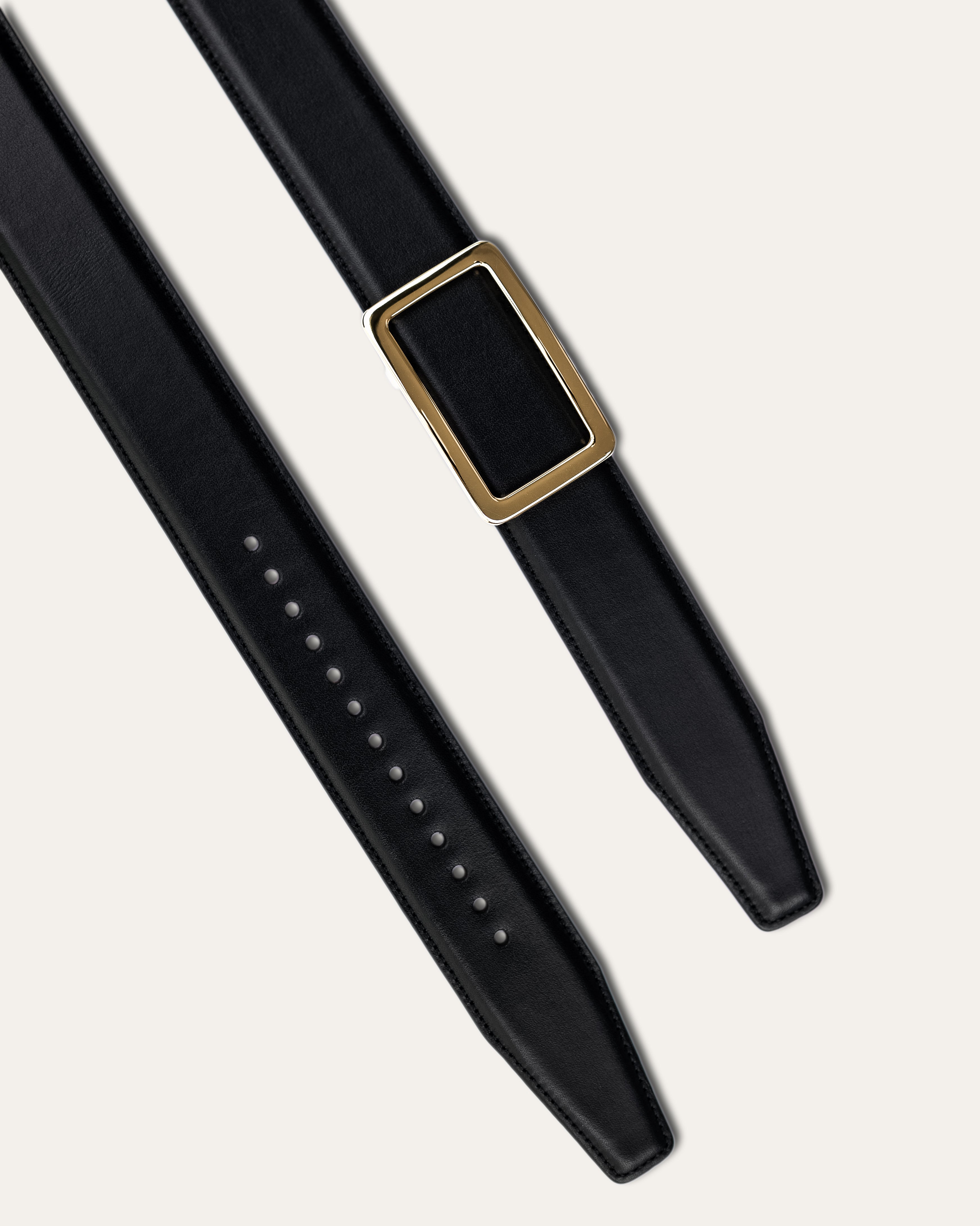 Model I Gold — Calfskin Jet Black