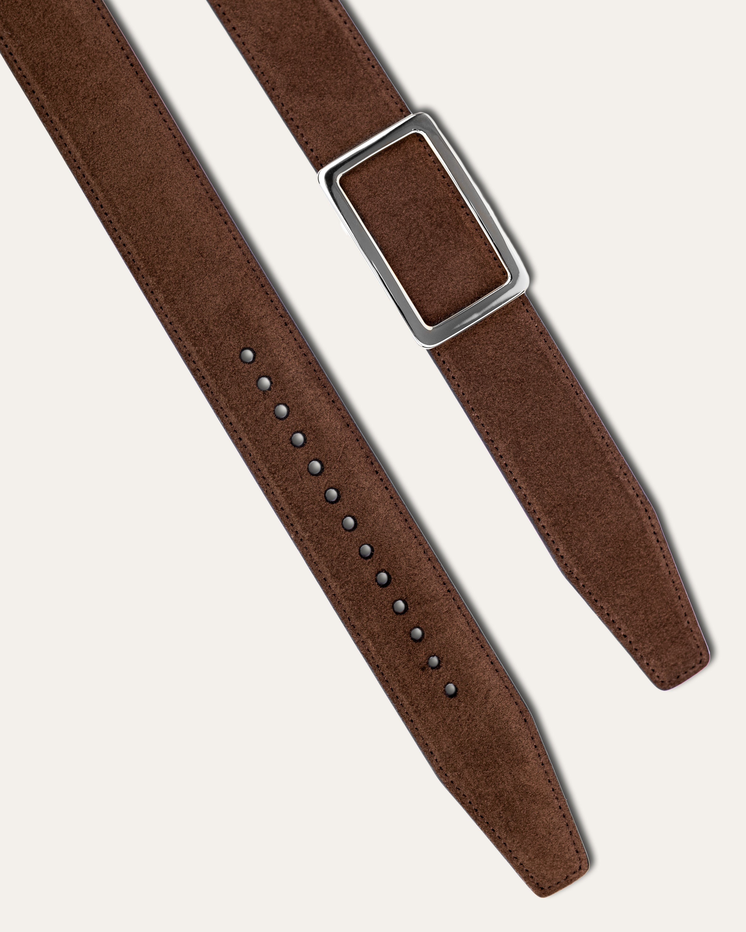 Modell I Palladium — Veloursleder Havannabraun