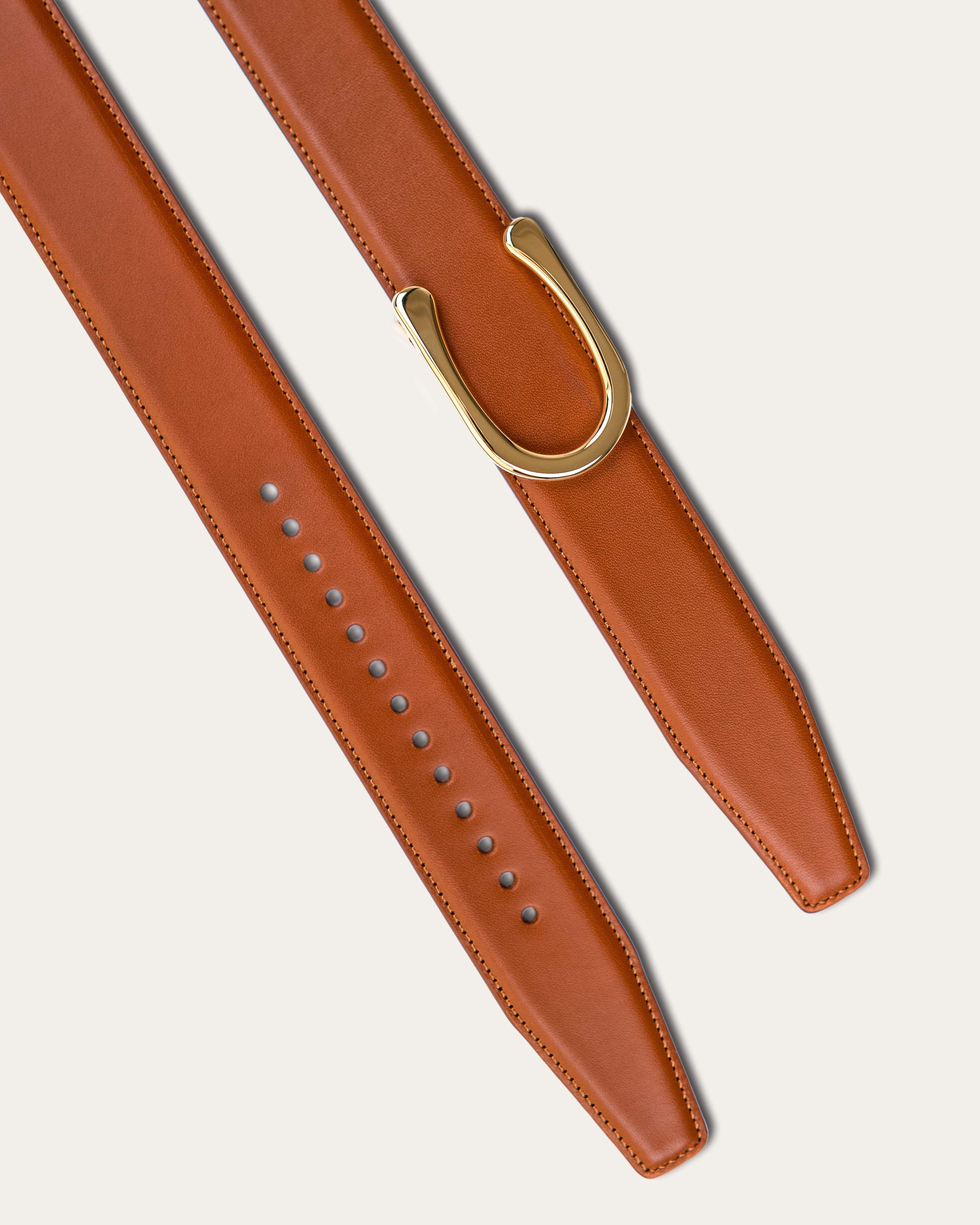 Model II Gold — Calfskin Cognac Brown
