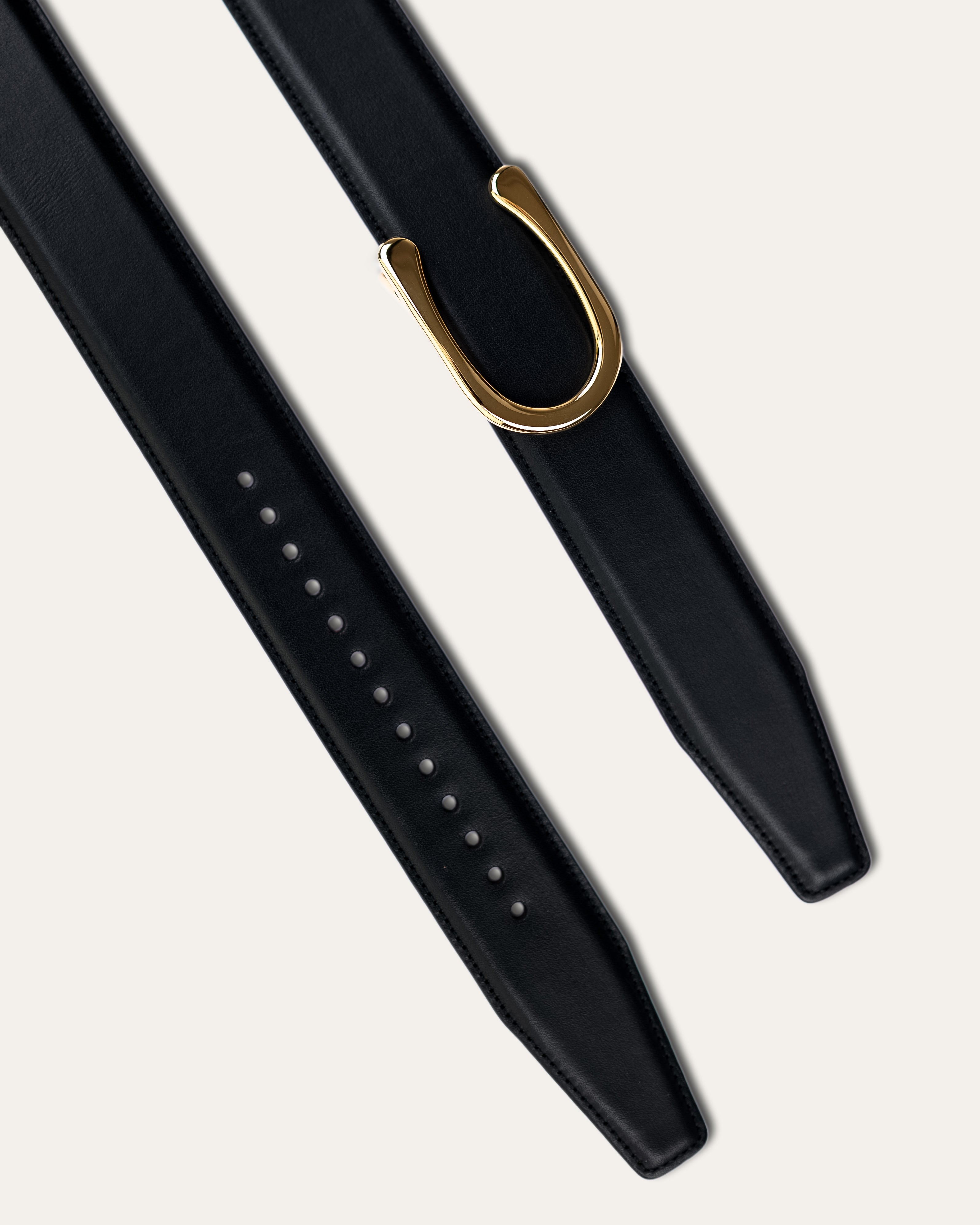 Model II Gold — Calfskin Jet Black