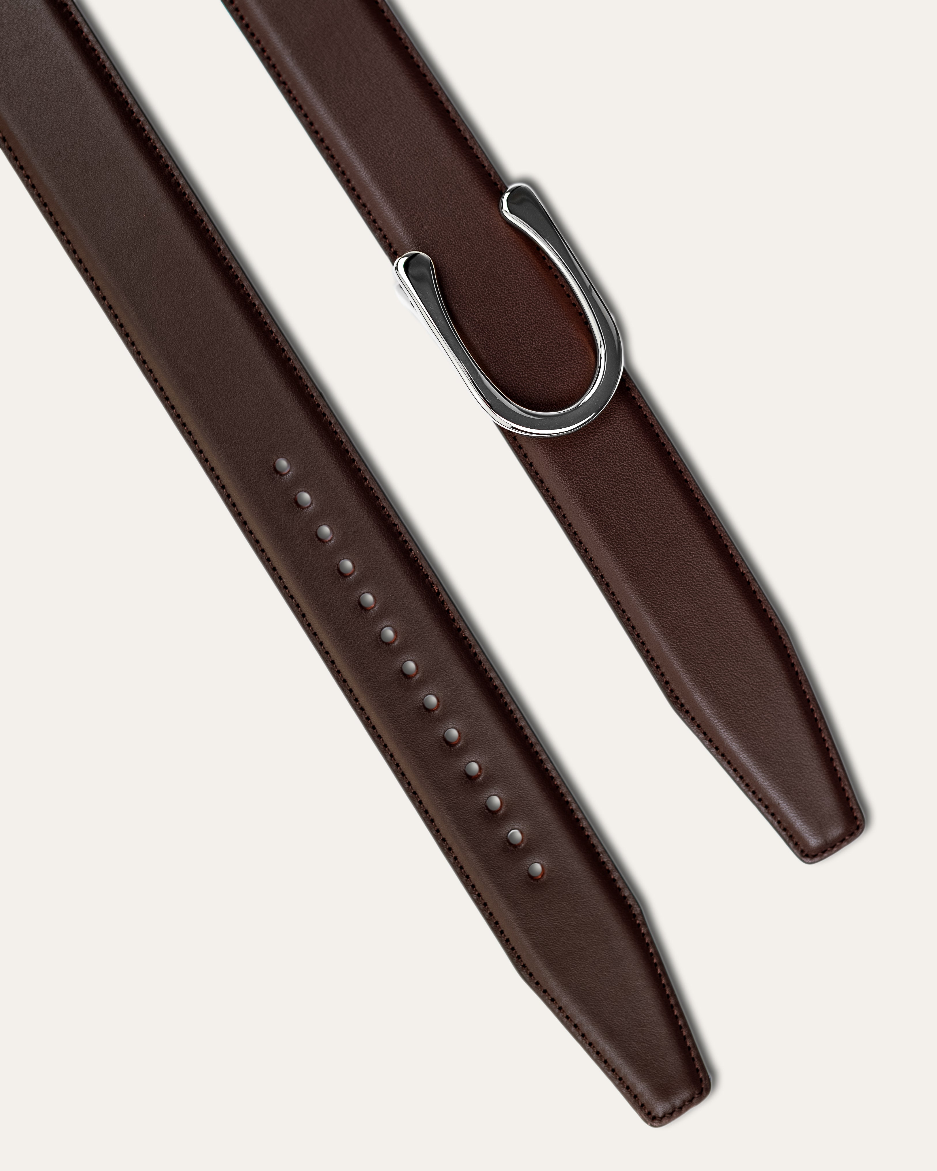 Modell II Palladium — Kalbsleder Schokoladenbraun