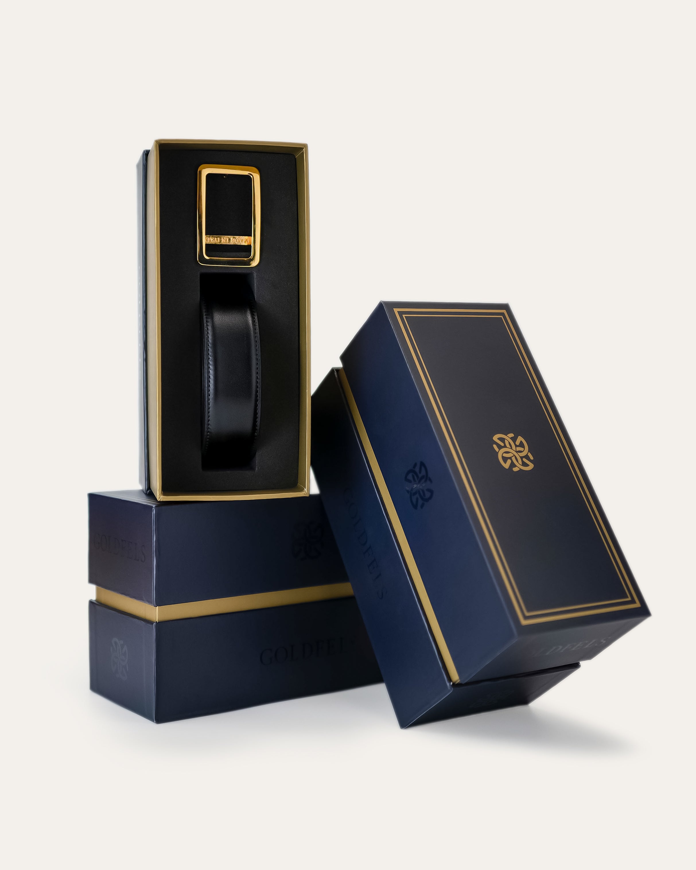 Model I Gold — Calfskin Jet Black