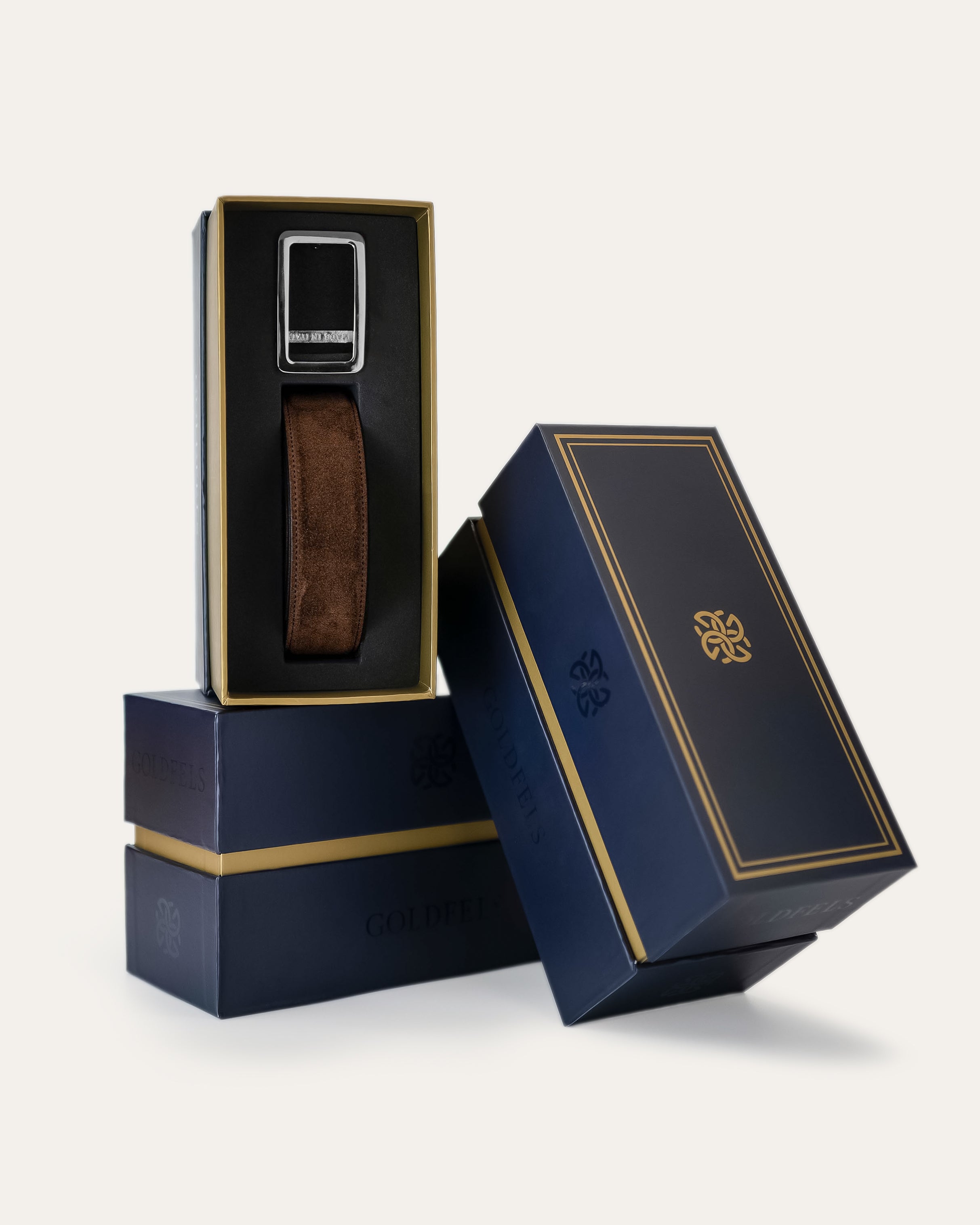 Modell I Palladium — Veloursleder Havannabraun