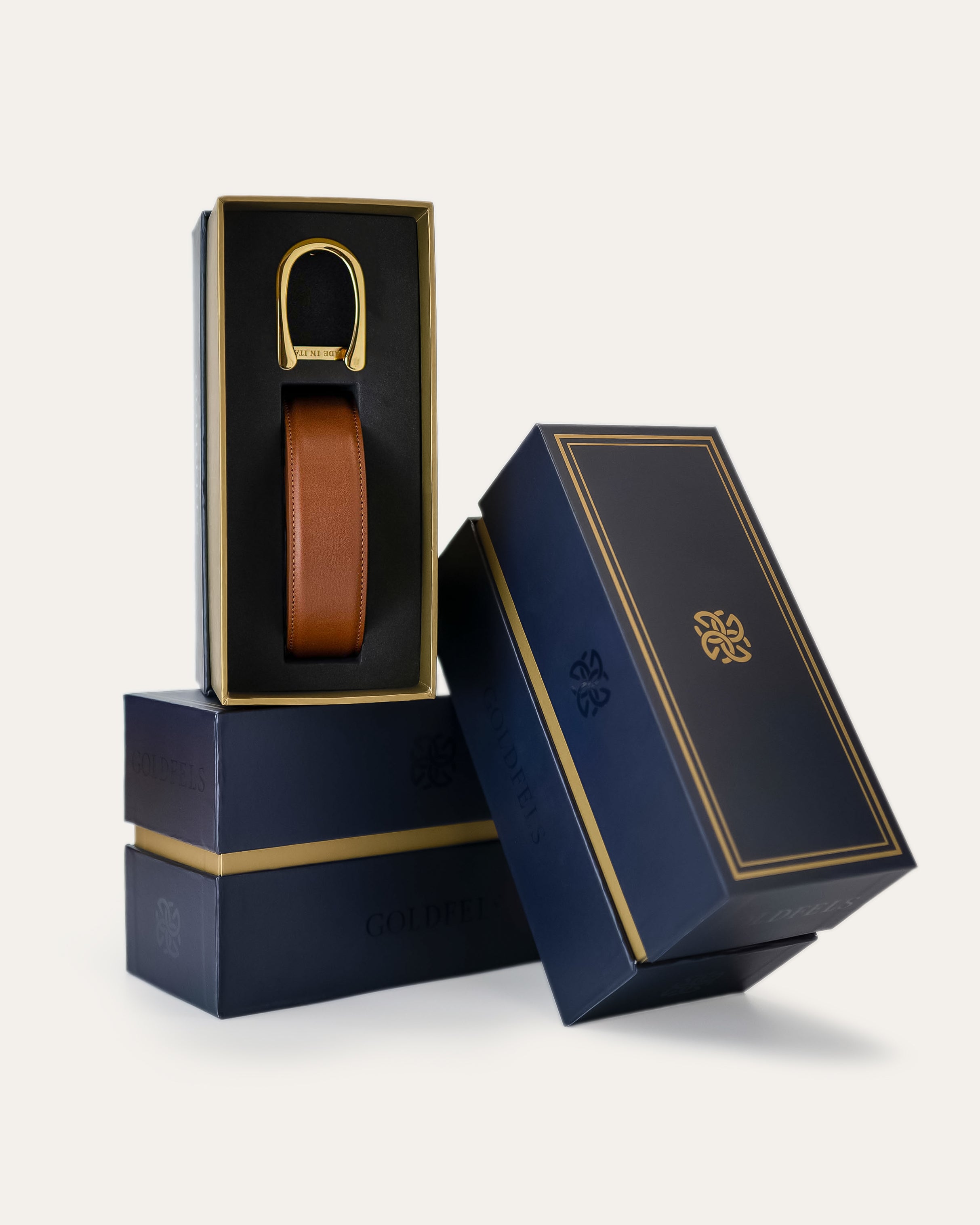 Model II Gold — Calfskin Cognac Brown