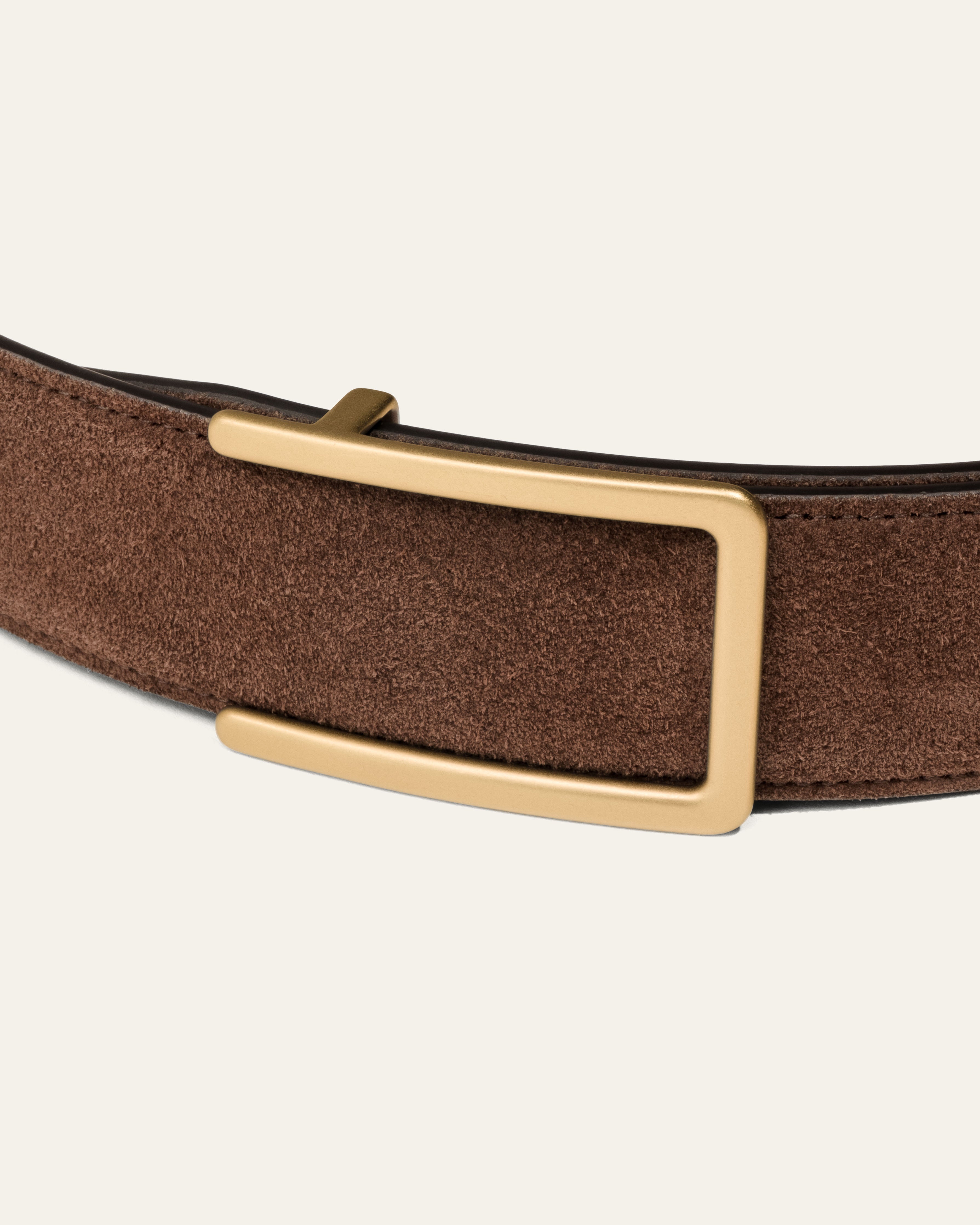 Model 3 Gold Matt – Brown Suede