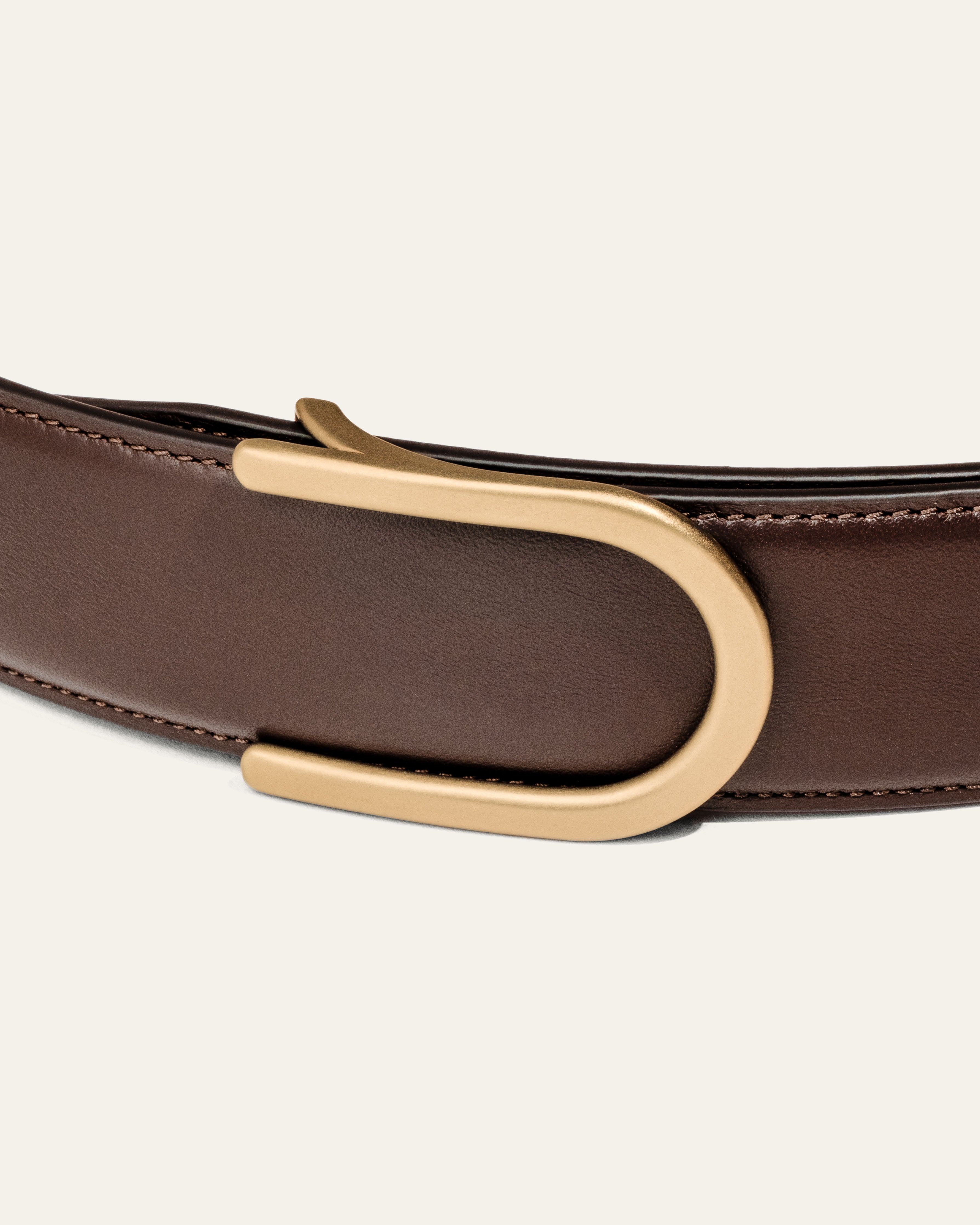 Model 4 Gold Matt – Brown Bovine Leather