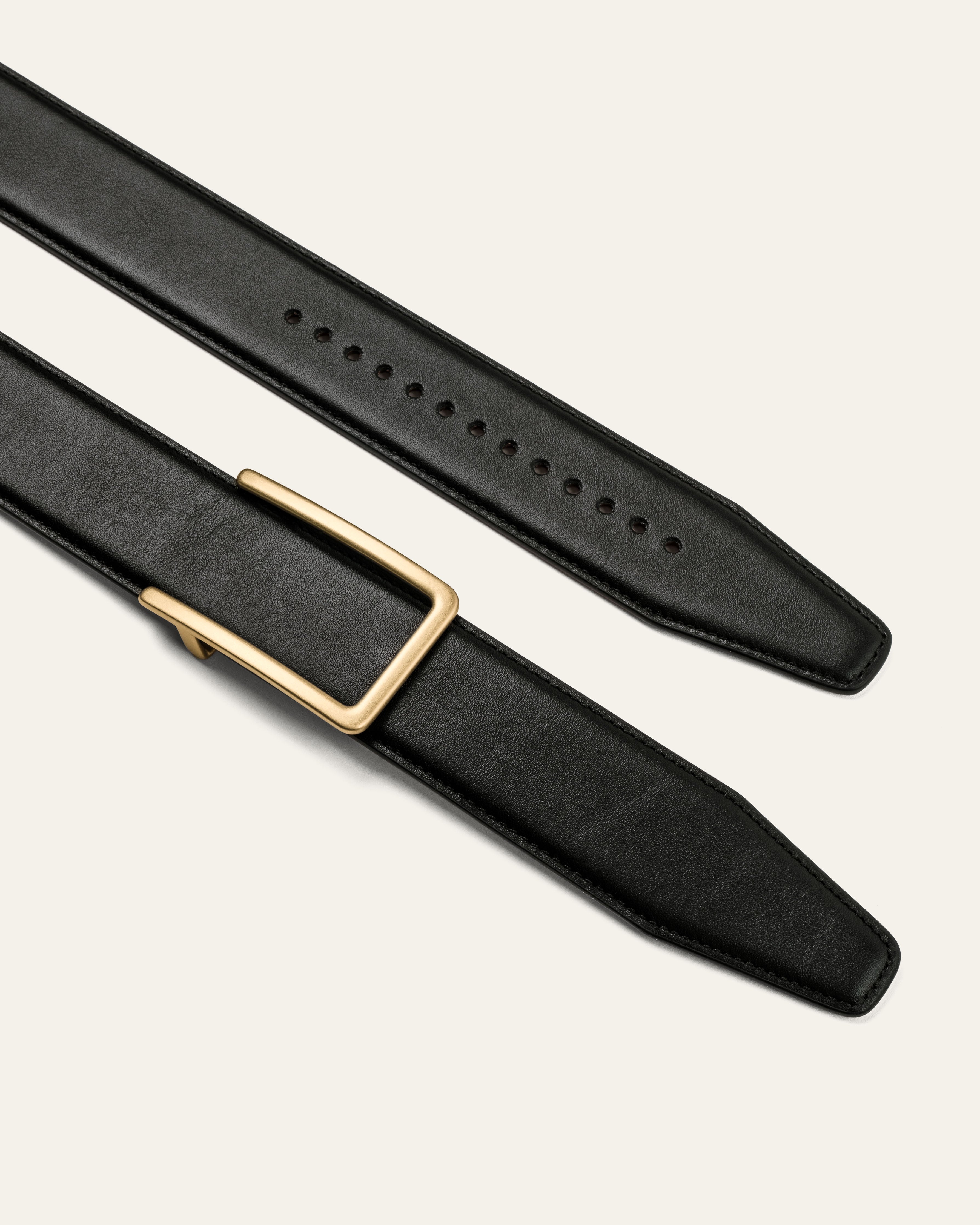 Model 3 Gold Matt – Black Bovine Leather