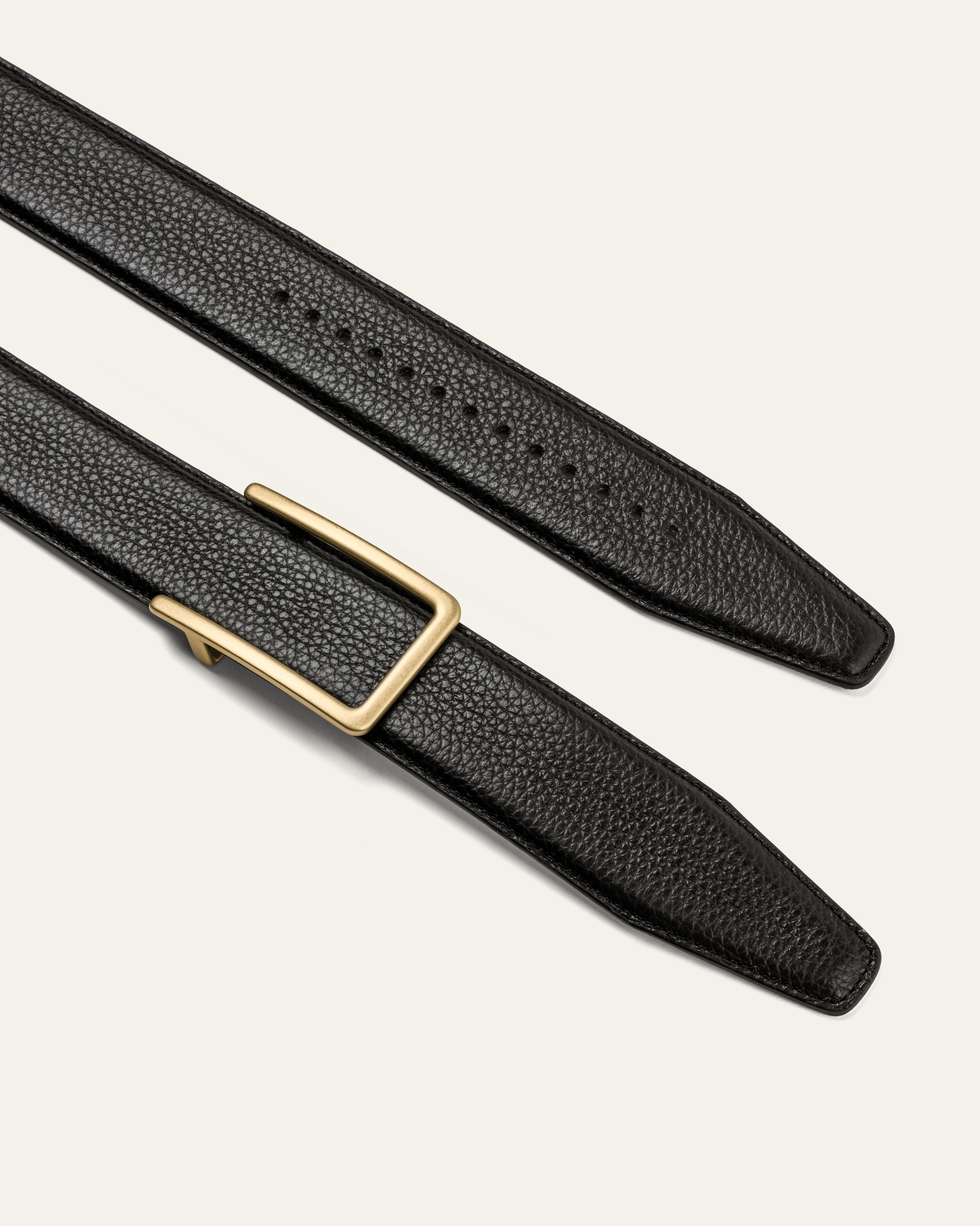 Model 3 Gold Matt – Black Grain Bovine Leather