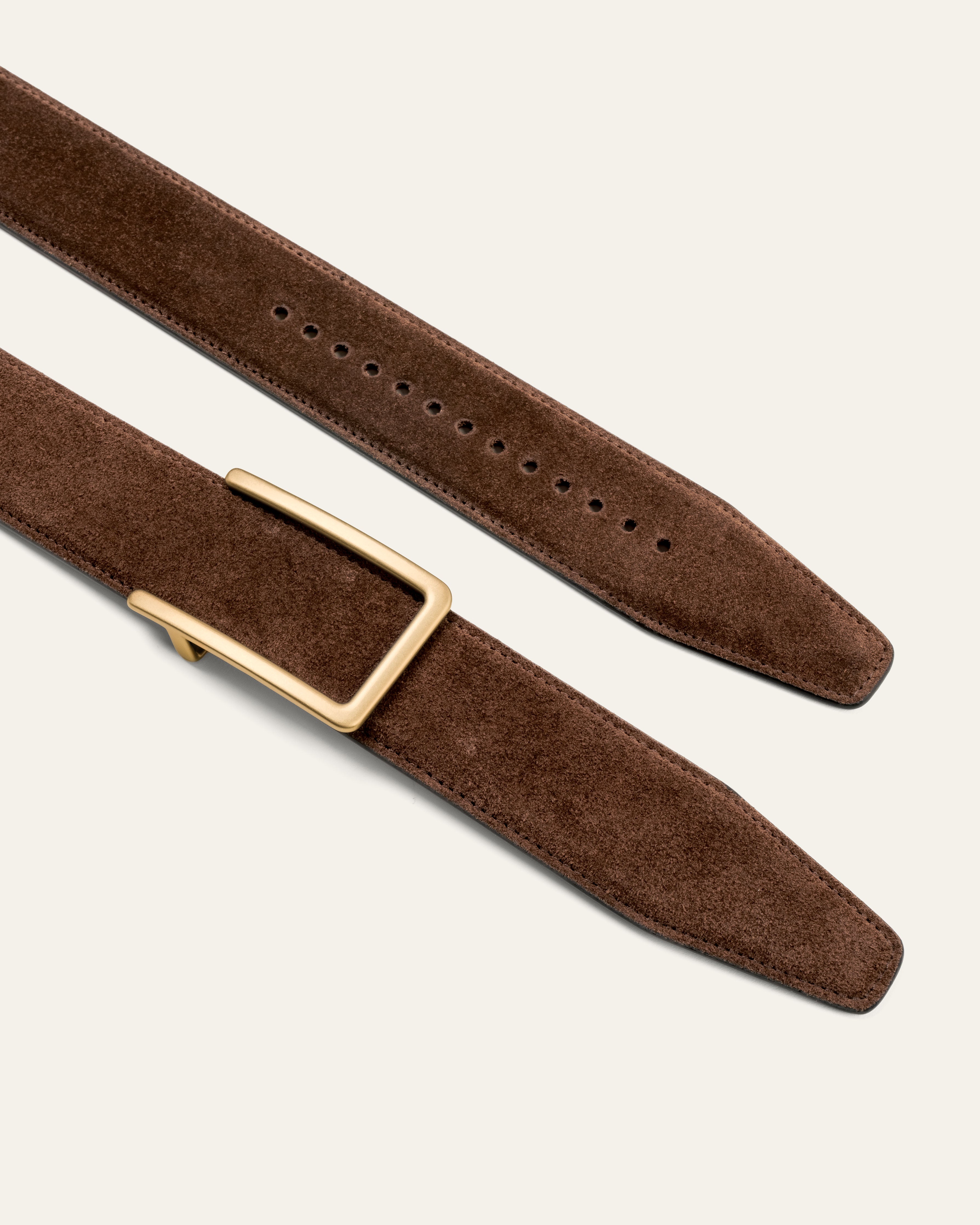 Model 3 Gold Matt – Brown Suede