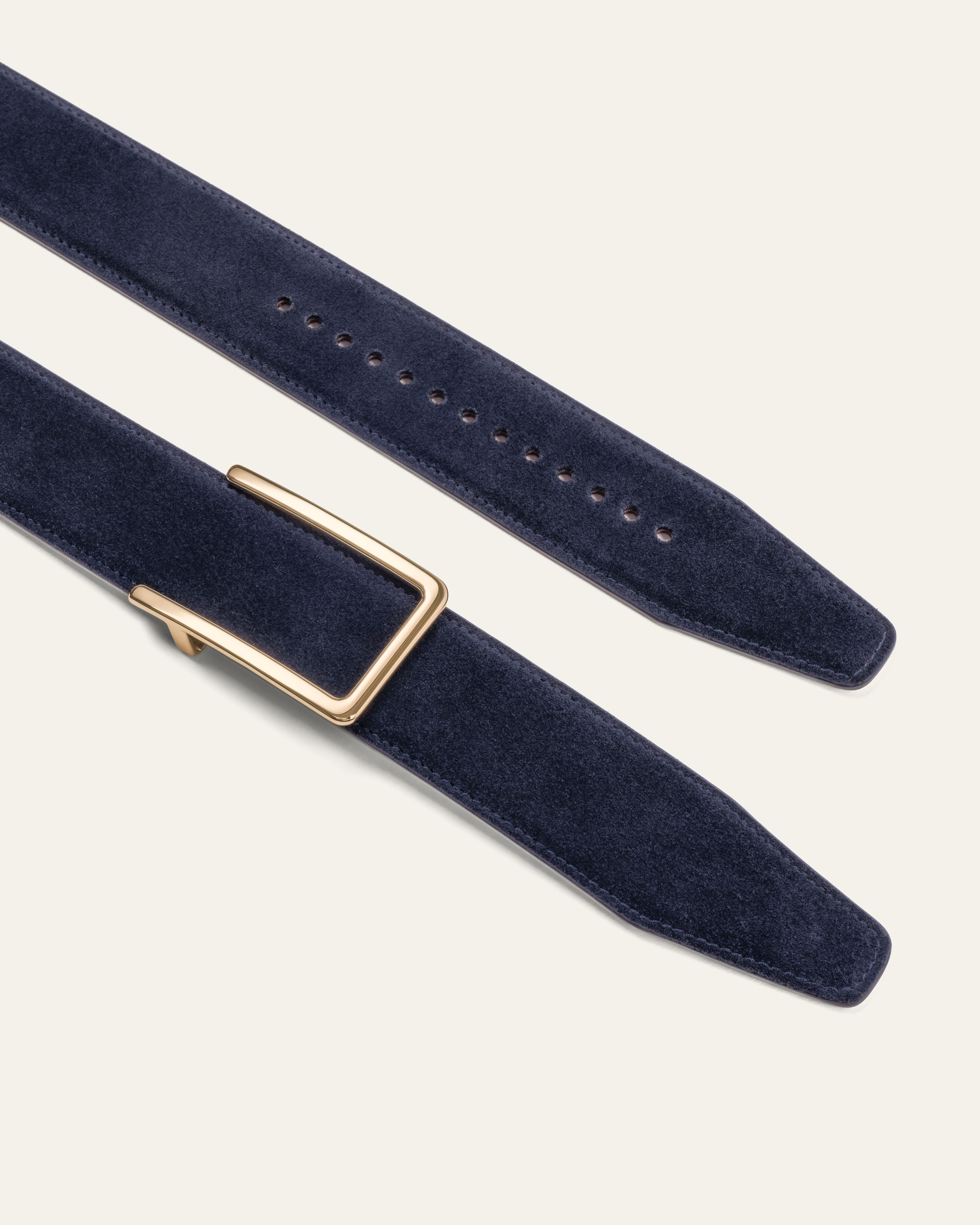 Model 3 Gold – Blue Suede