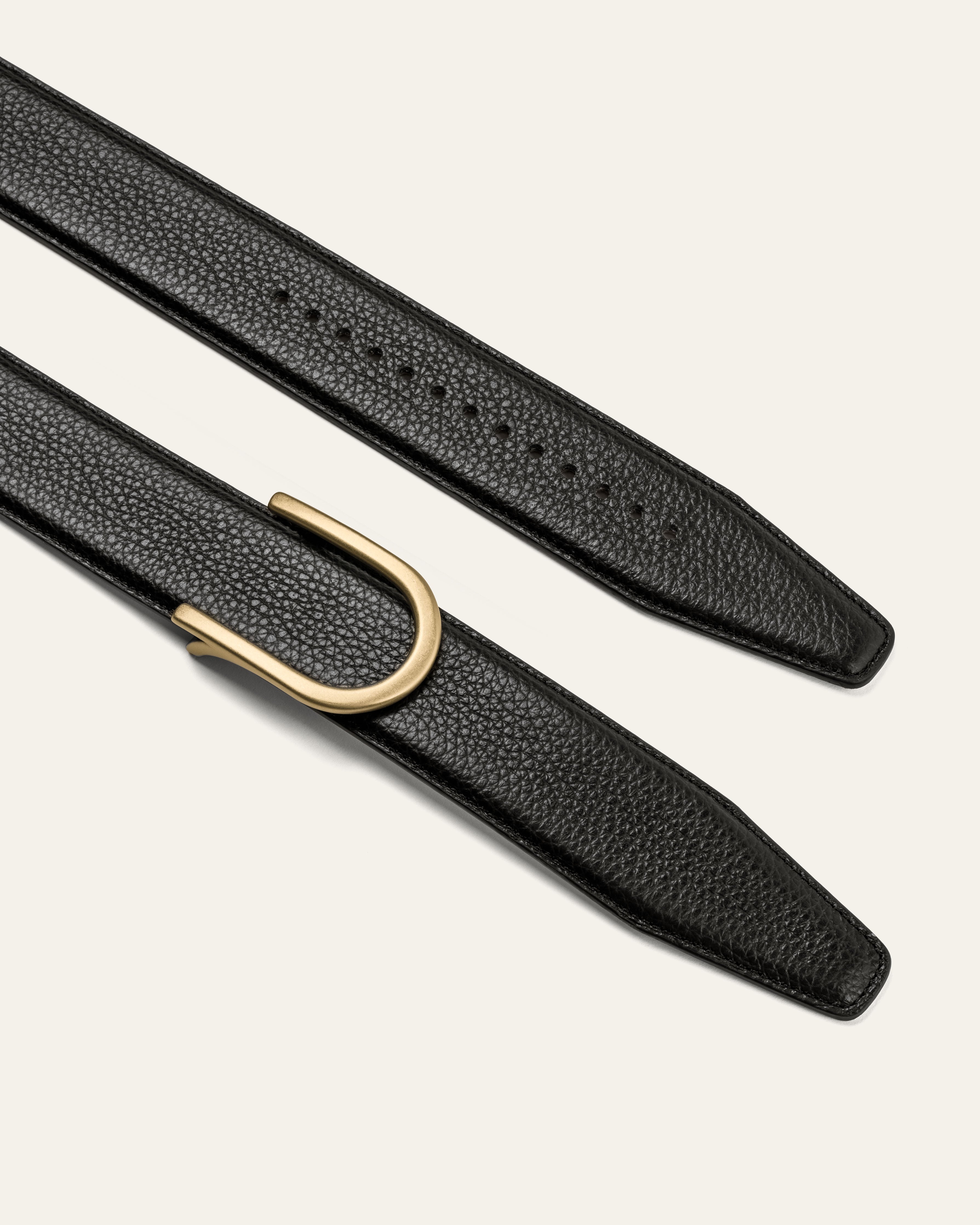 Model 4 Gold Matt – Black Grain Bovine Leather