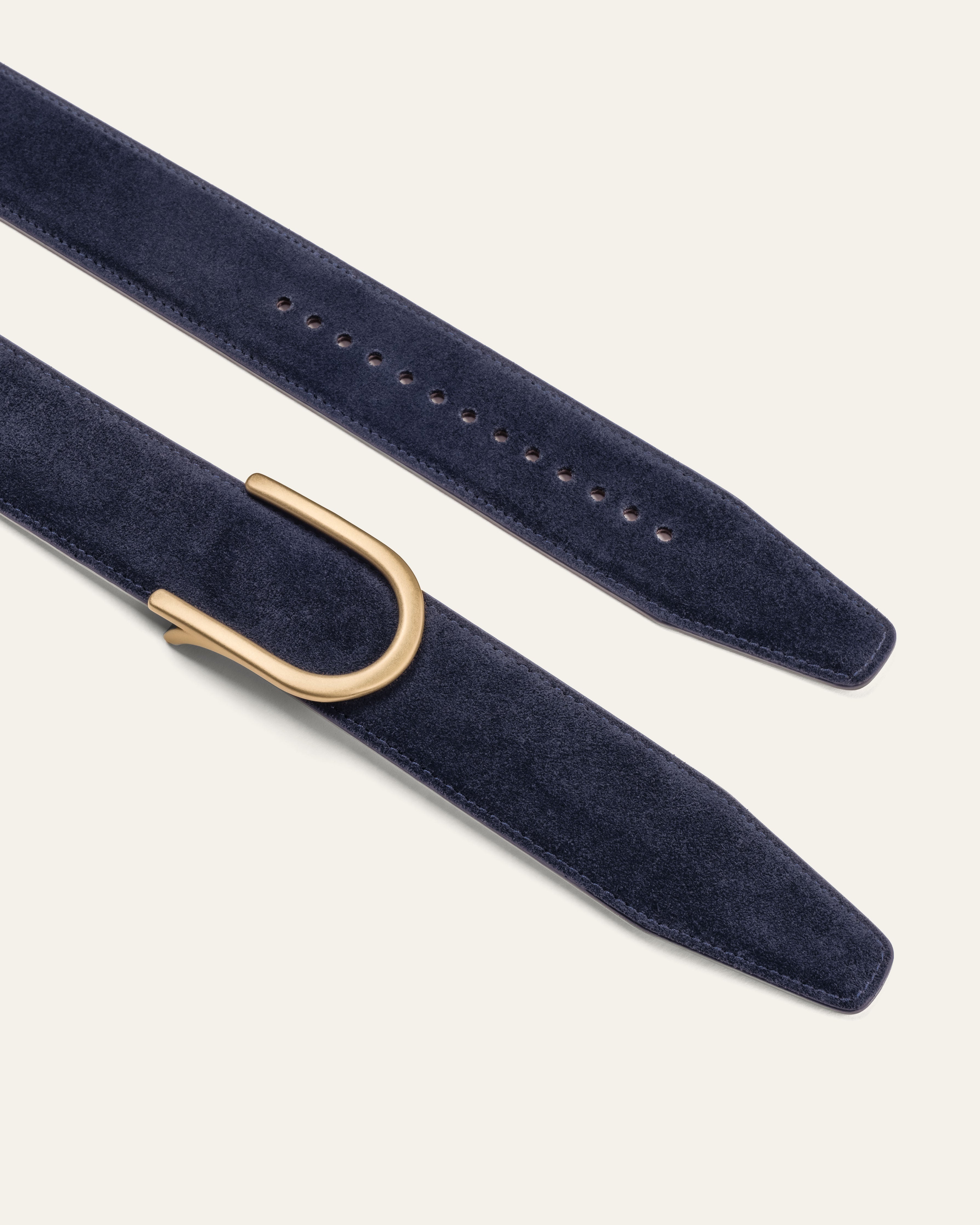 Model 4 Gold Matt – Blue Suede