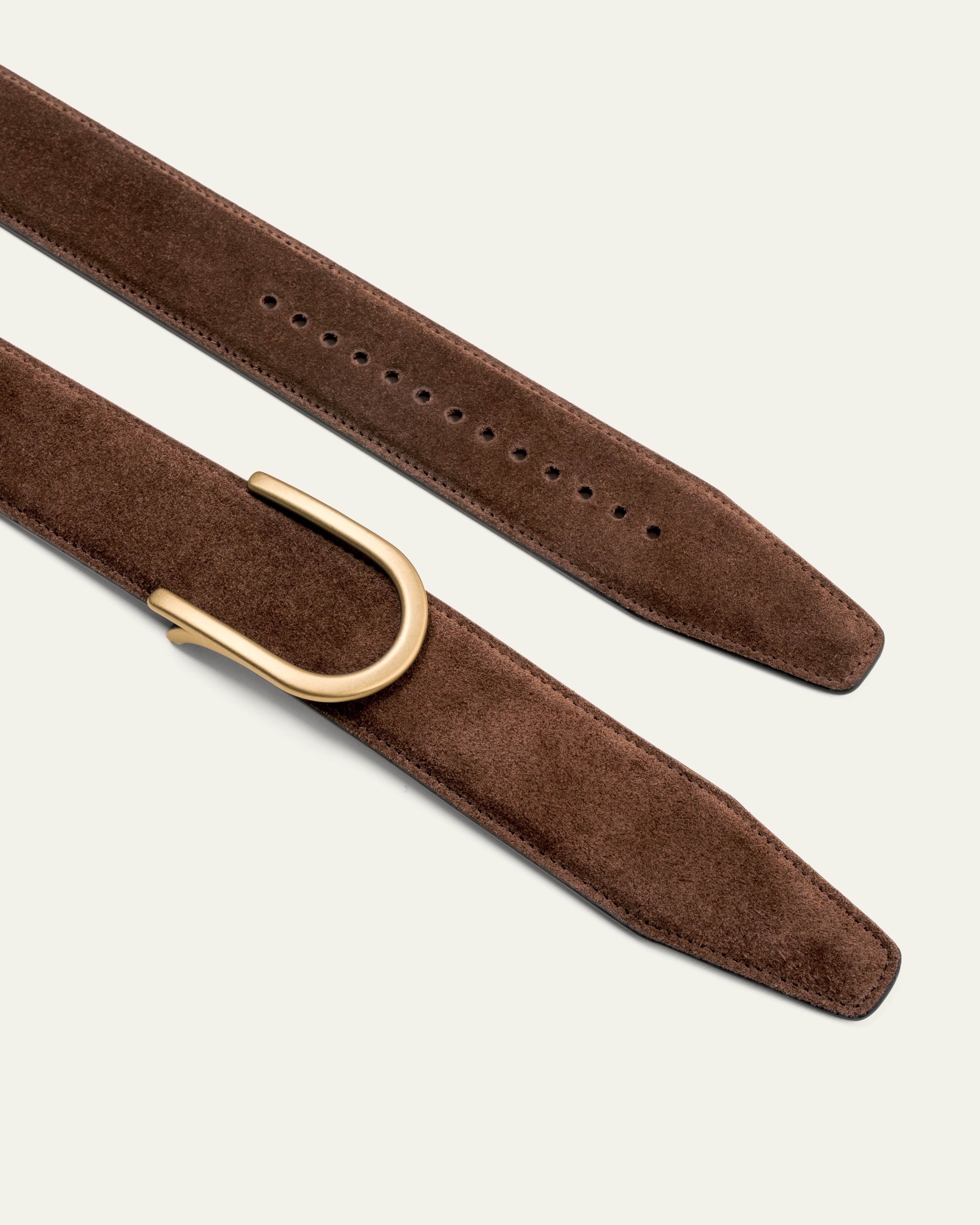 Model 4 Gold Matt – Brown Suede