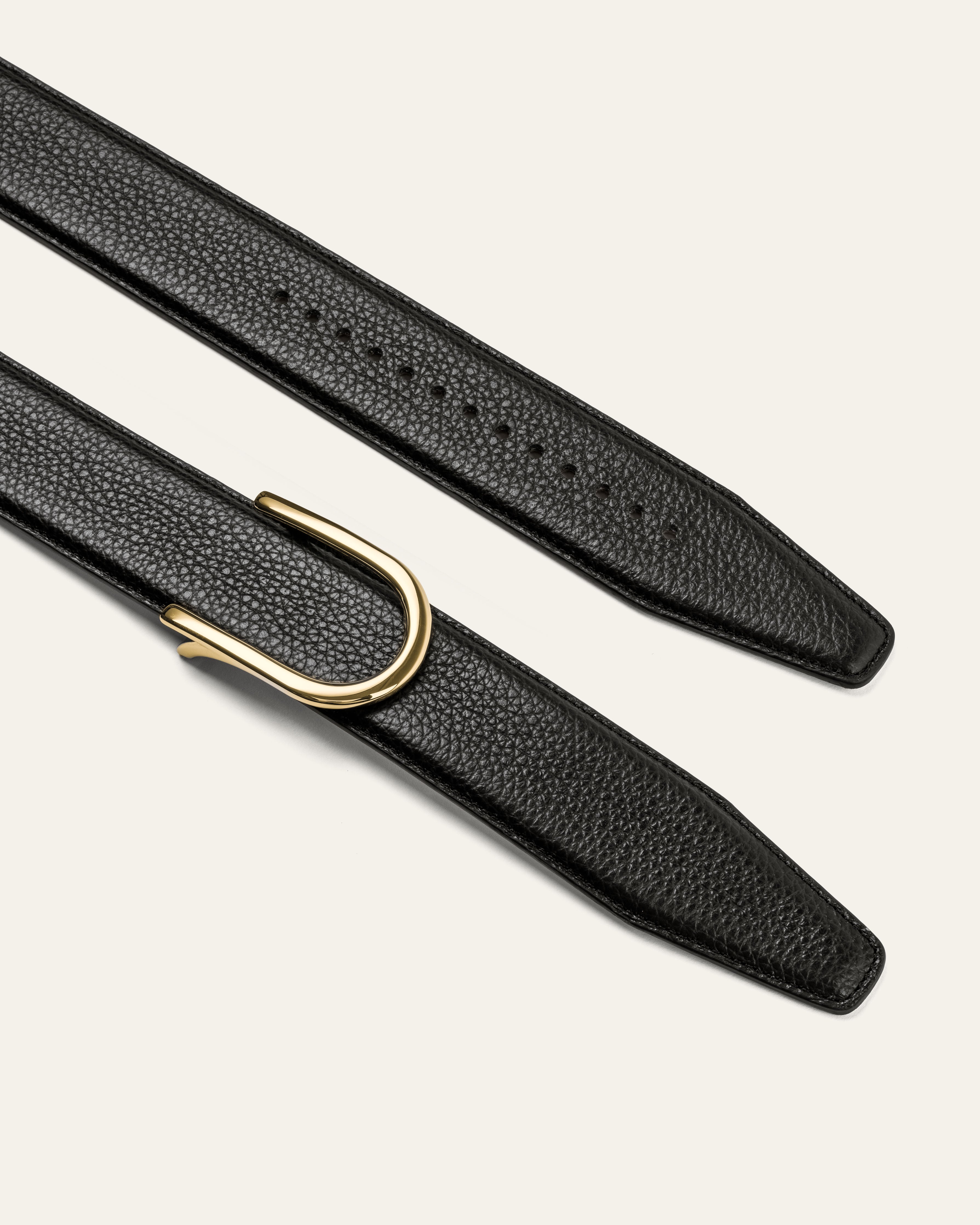 Model 4 Gold – Black Grain Bovine Leather