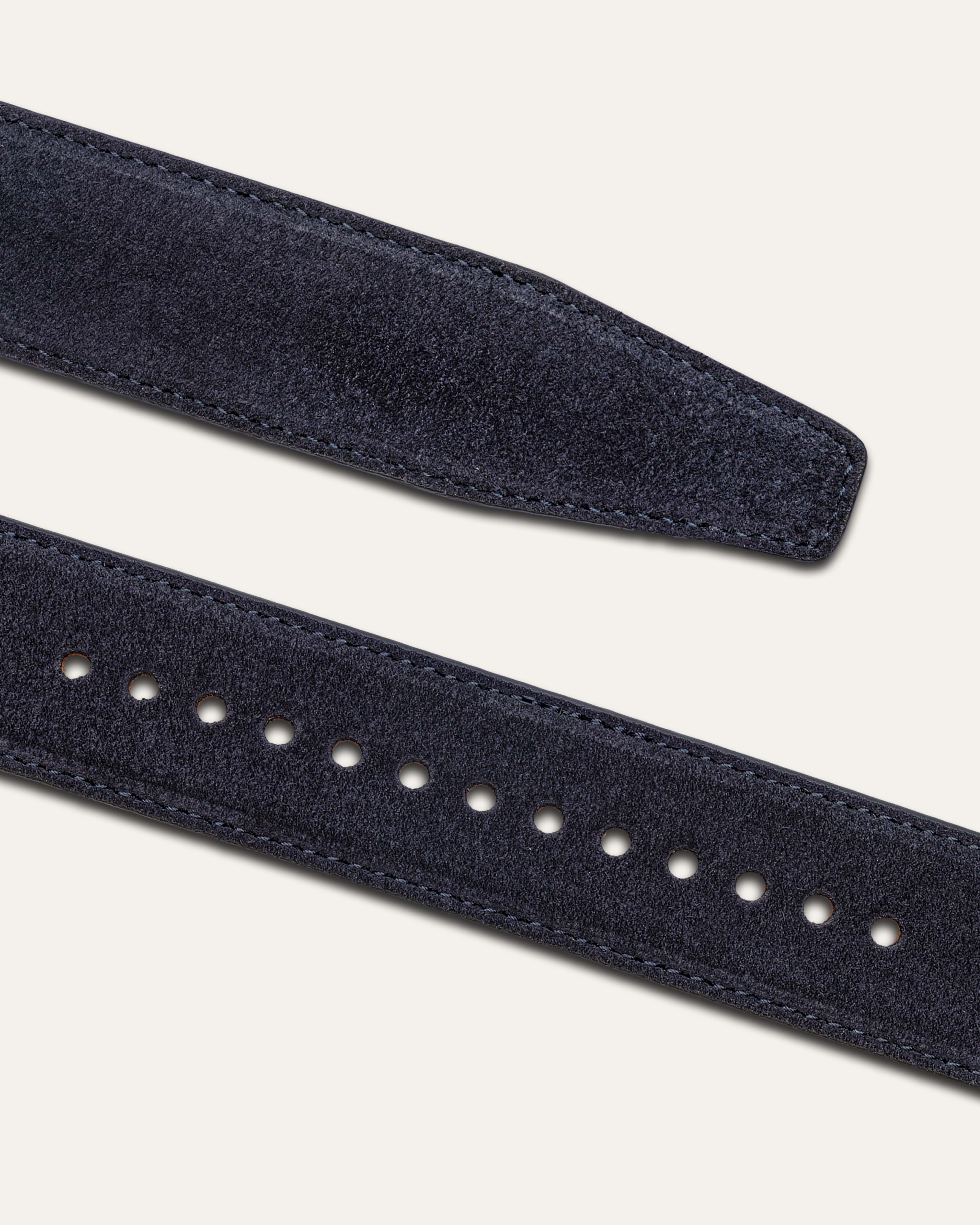 Model I Gold — Suede Portofino Blue