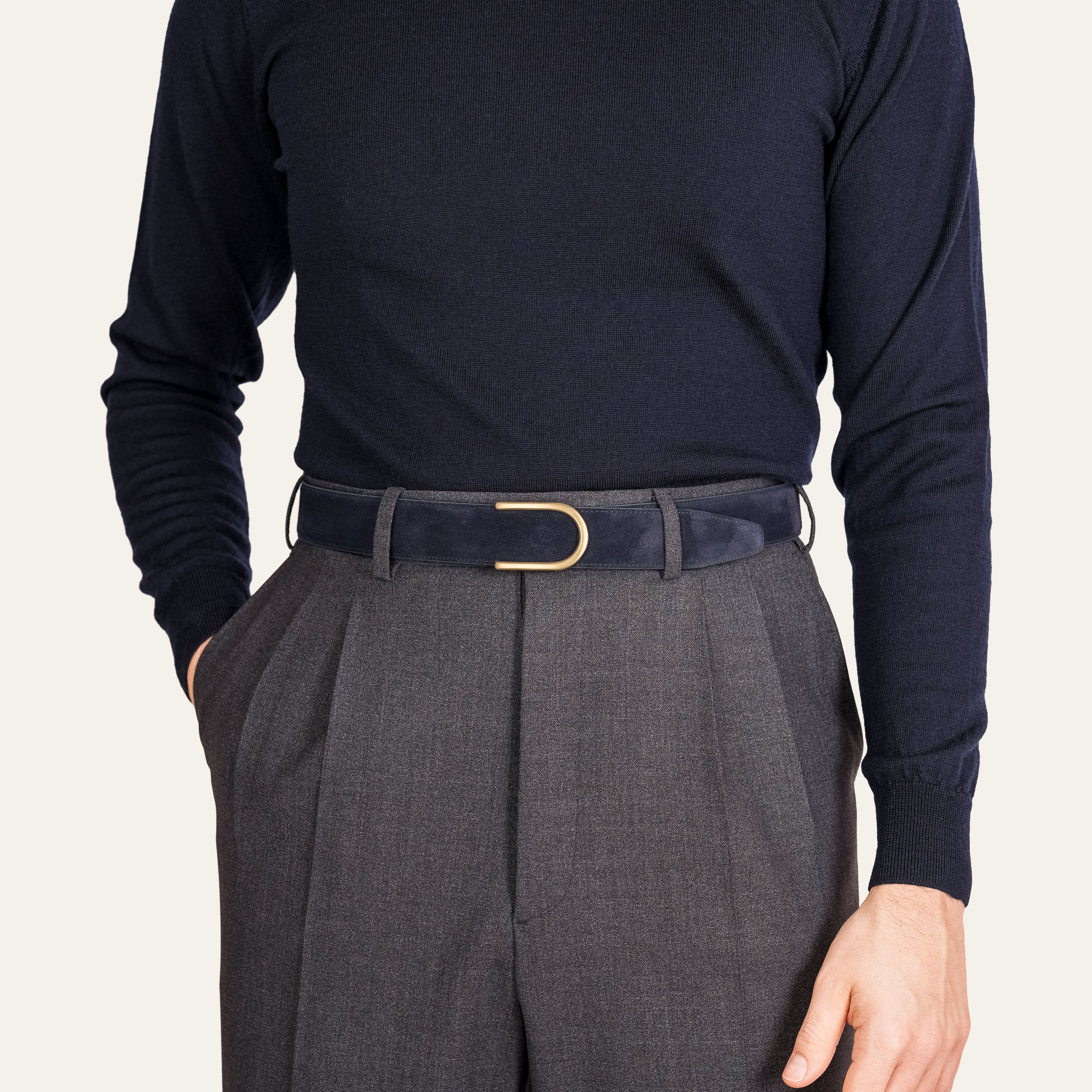 Model 4 Gold Matt – Blue Suede