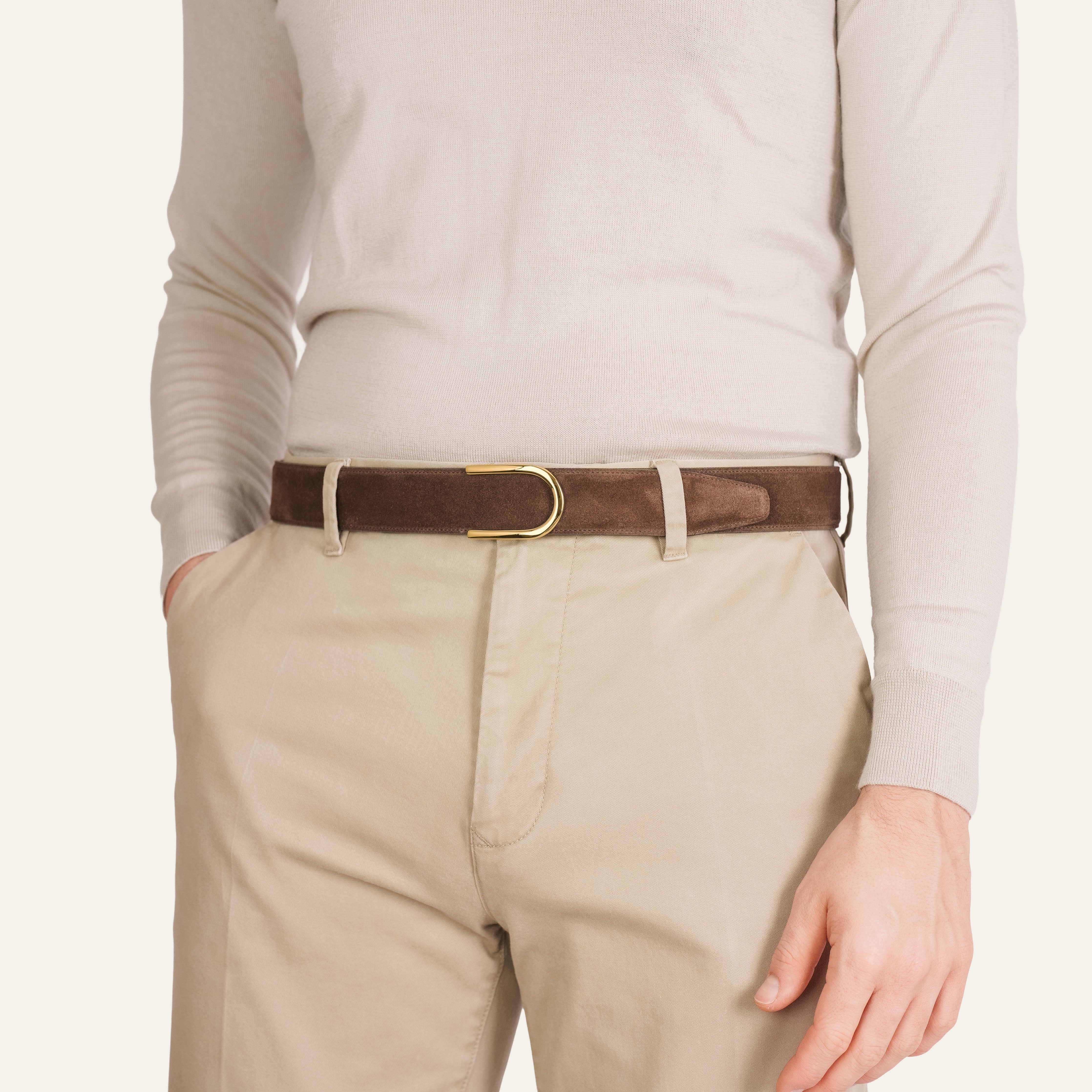 Model 4 Gold – Brown Suede