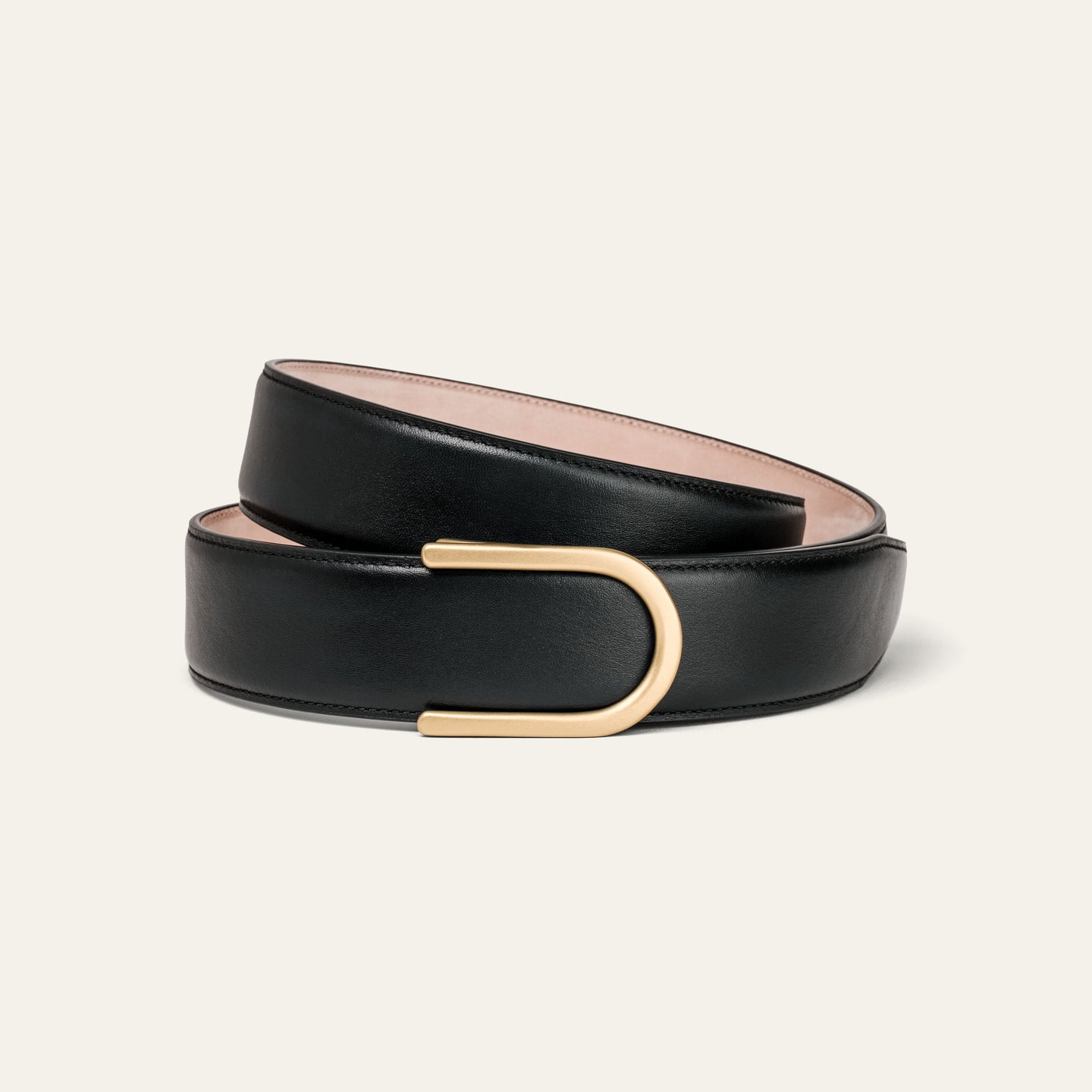 Modell 4 Gold Matt – Leder Schwarz