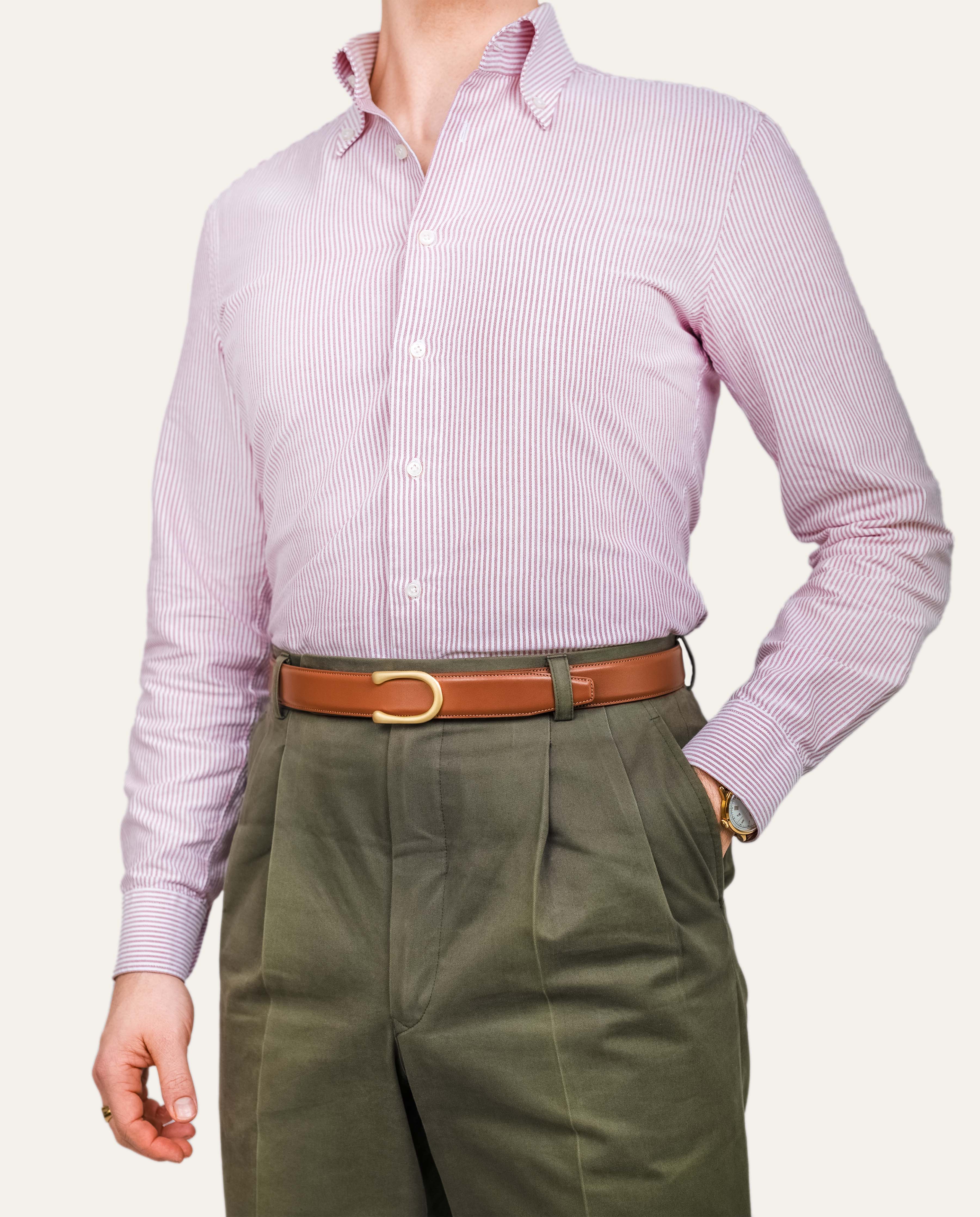 Model 2 Gold Matt — Calfskin Cognac Brown