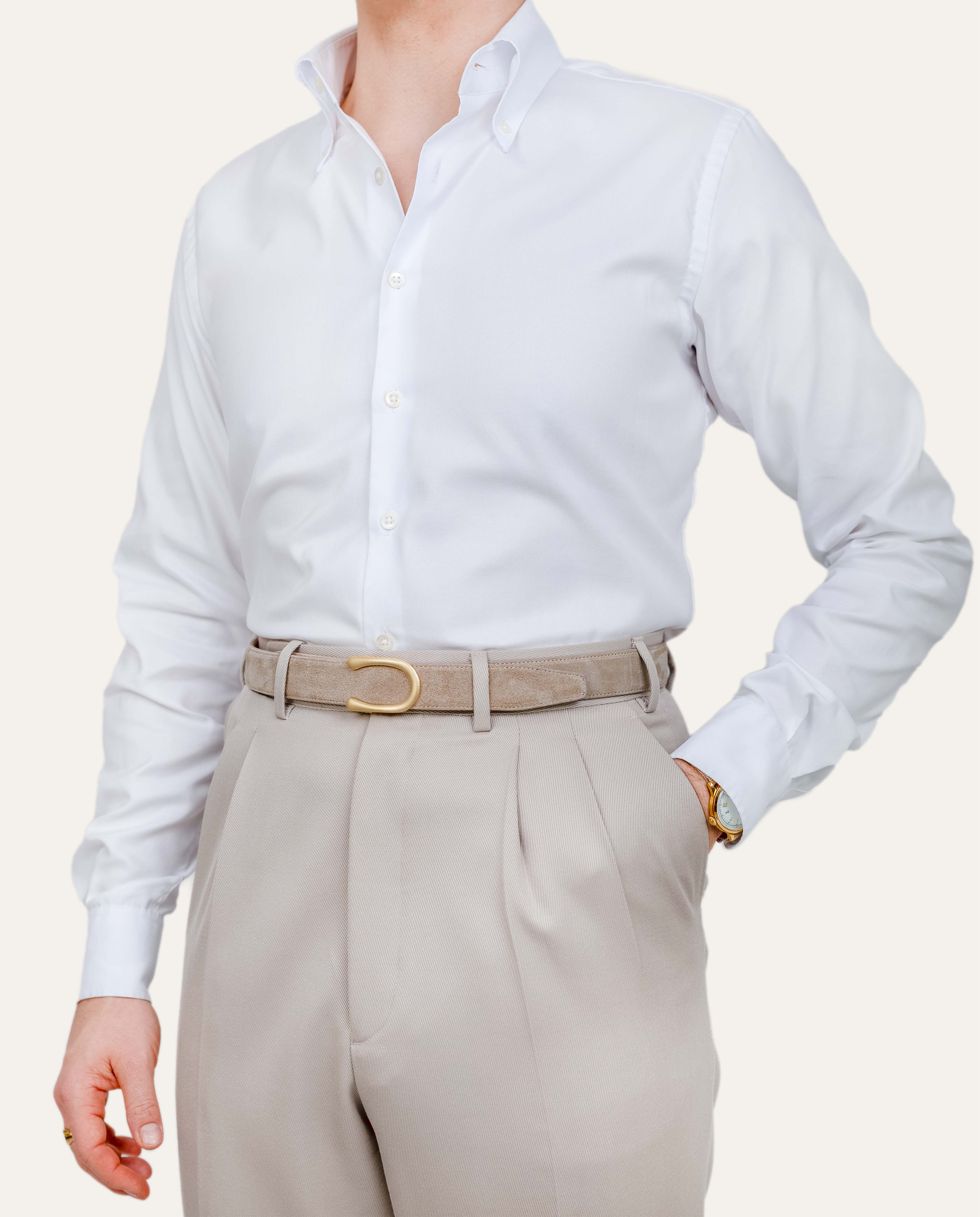 Model 2 Gold Matt — Suede Verona Beige