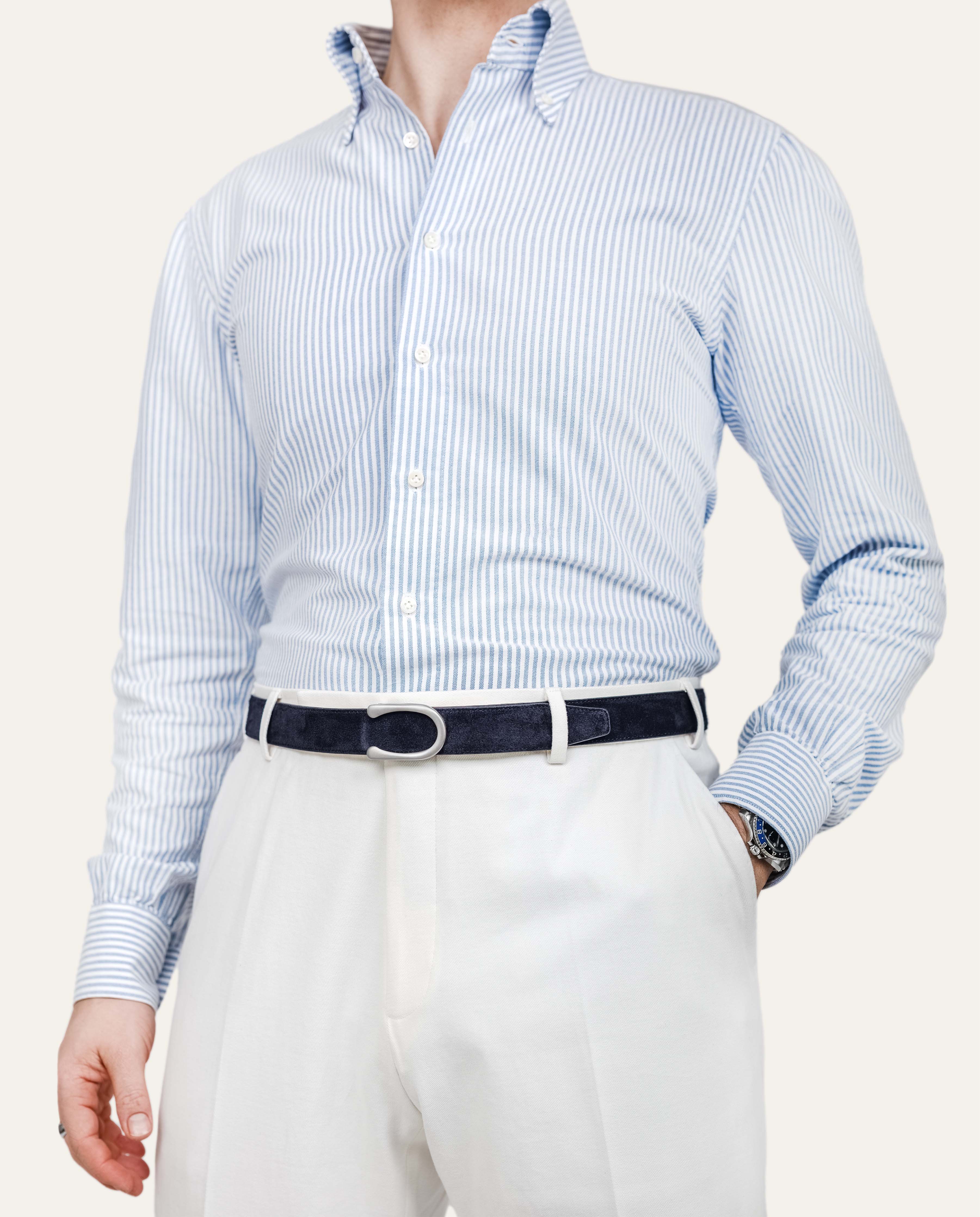 Model 2 Palladium Matt — Suede Portofino Blue