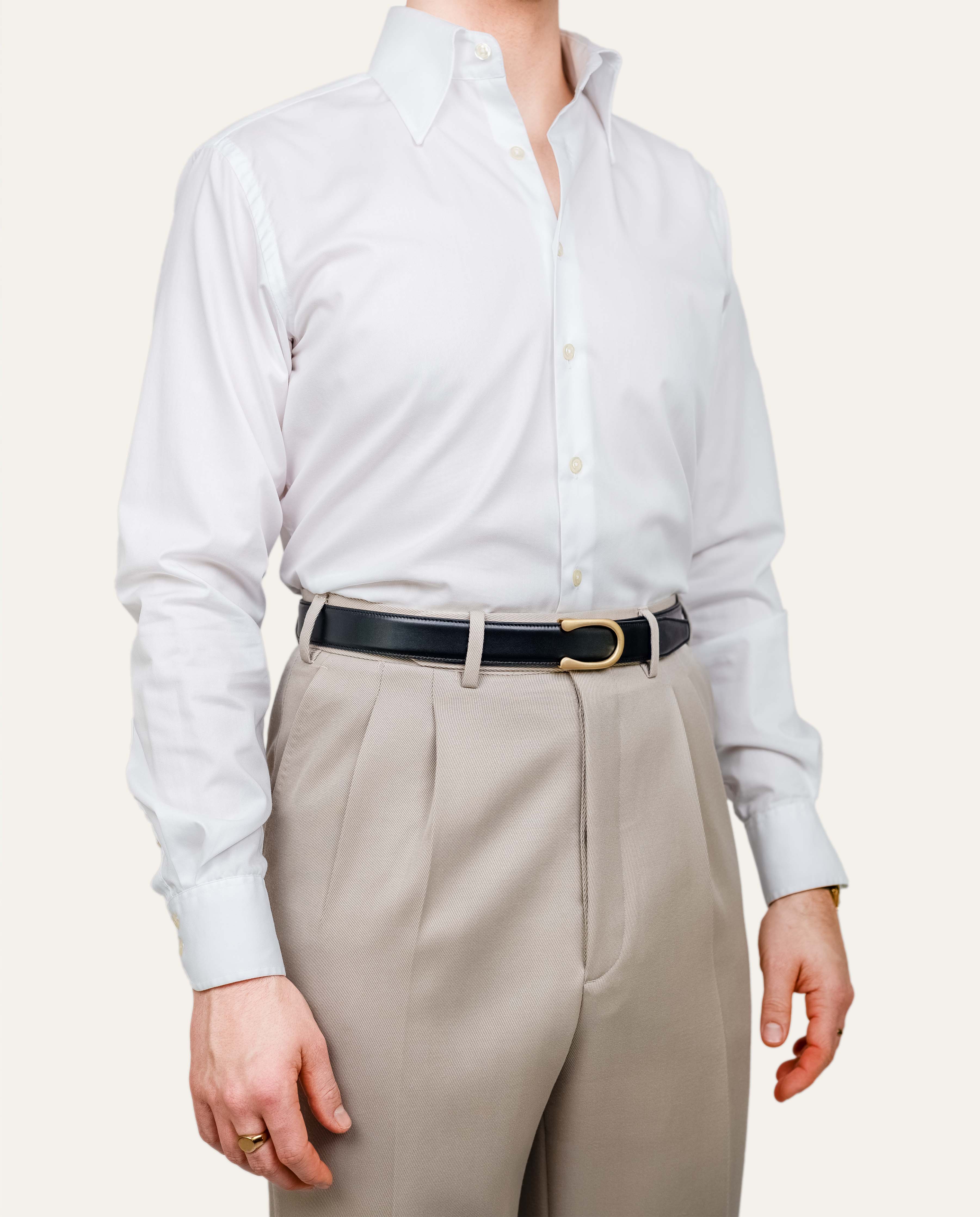 Model 2 Gold Matt — Calfskin Jet Black