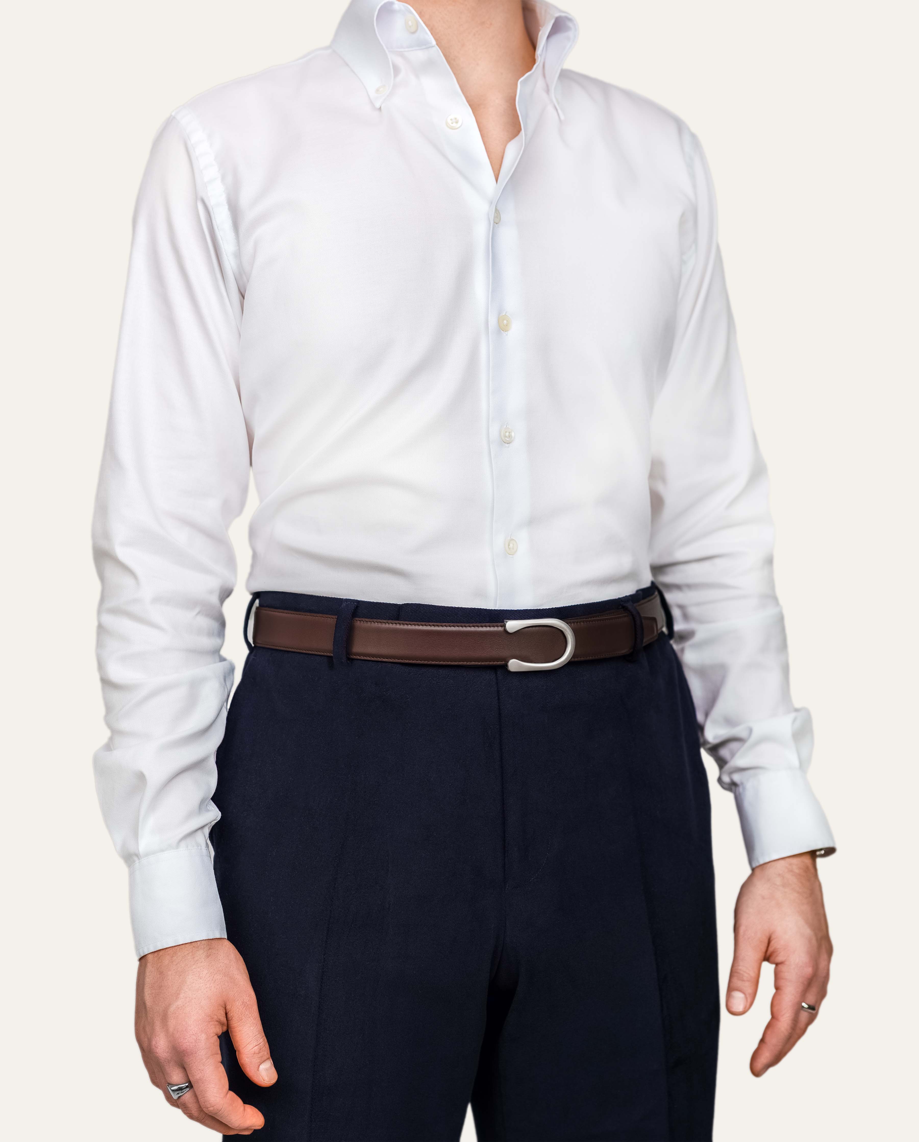 Model 2 Palladium Matt — Calfskin Chocolate Brown