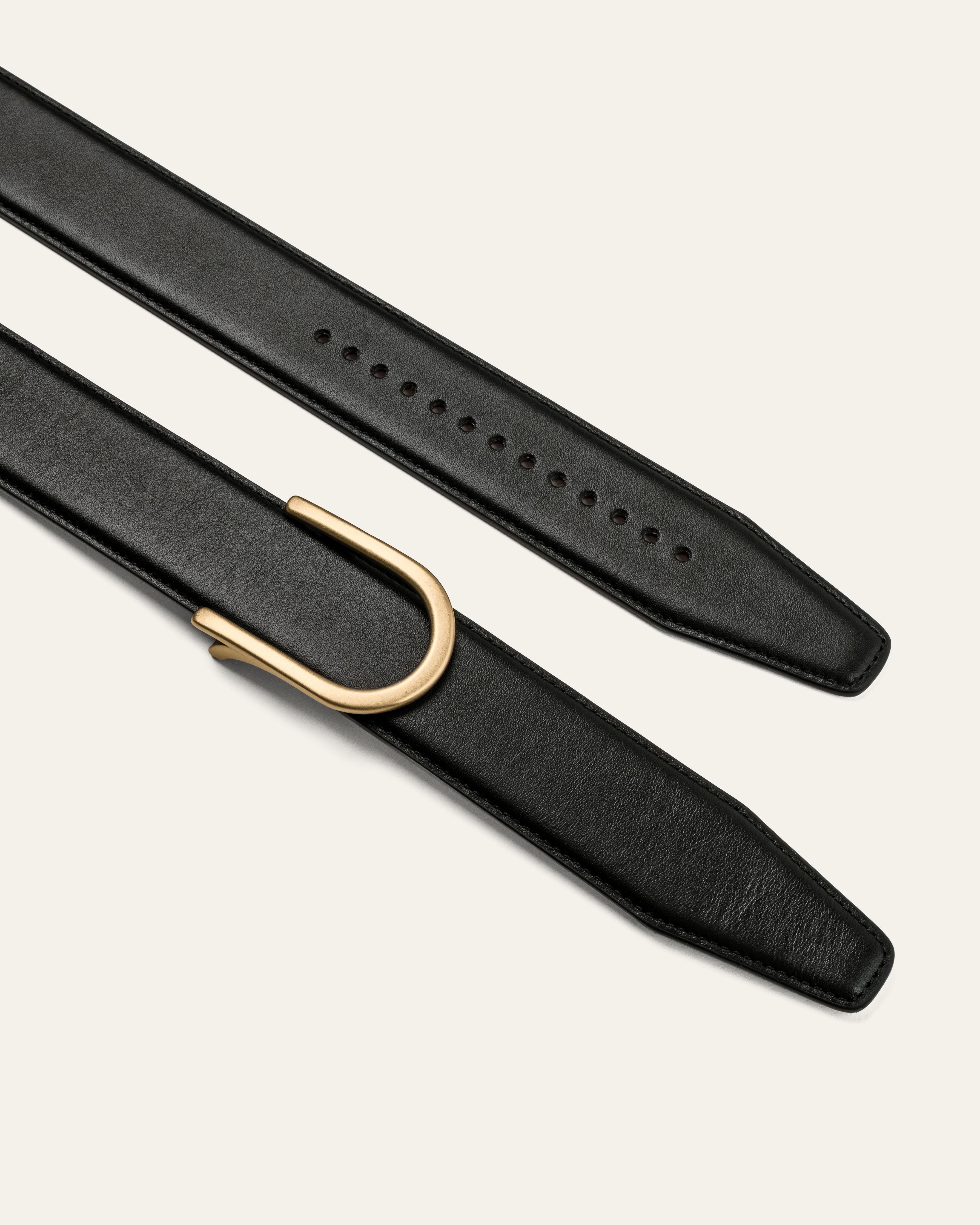Model 4 Gold Matt – Black Bovine Leather