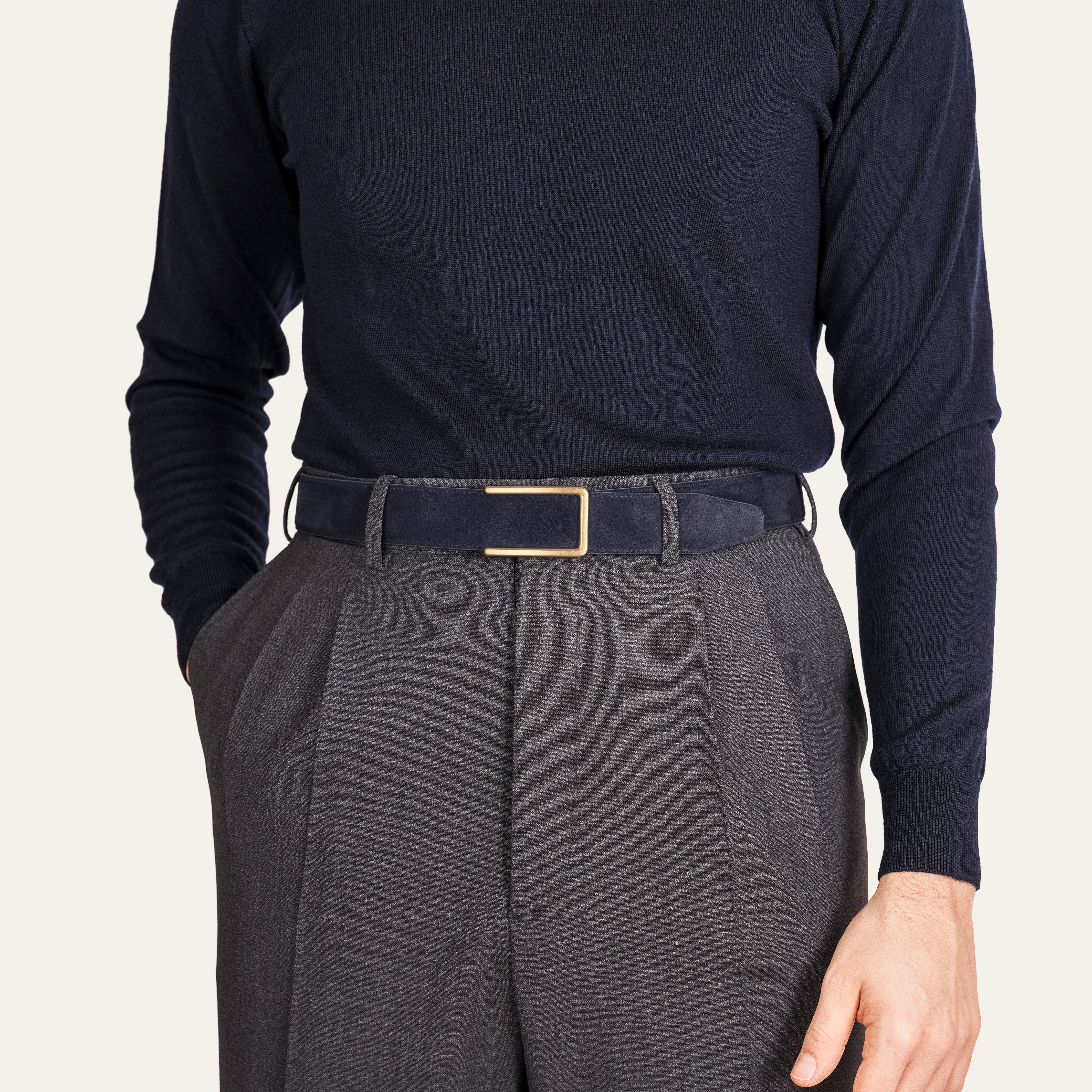 Model 3 Gold Matt – Blue Suede