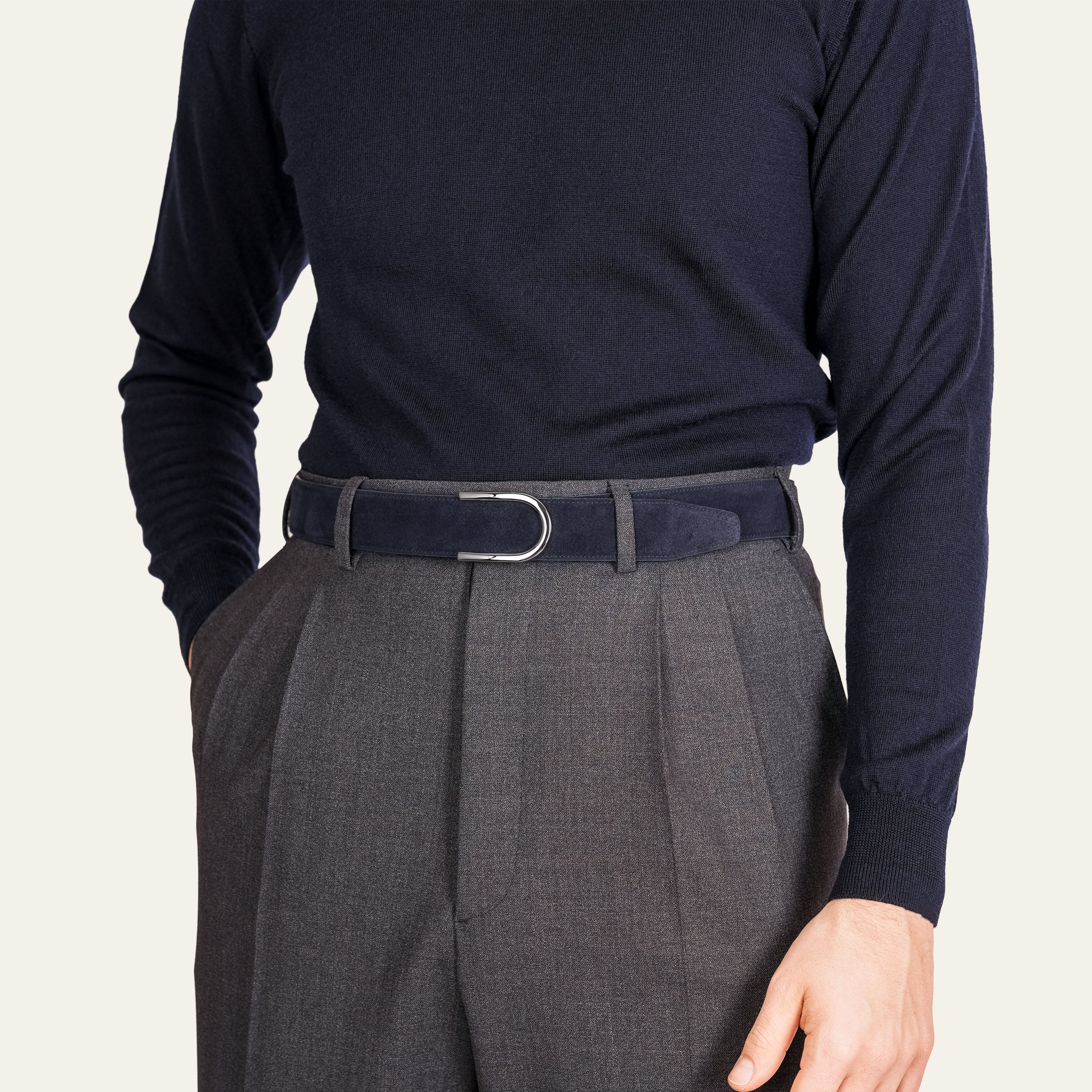 Model 4 Palladium – Blue Suede