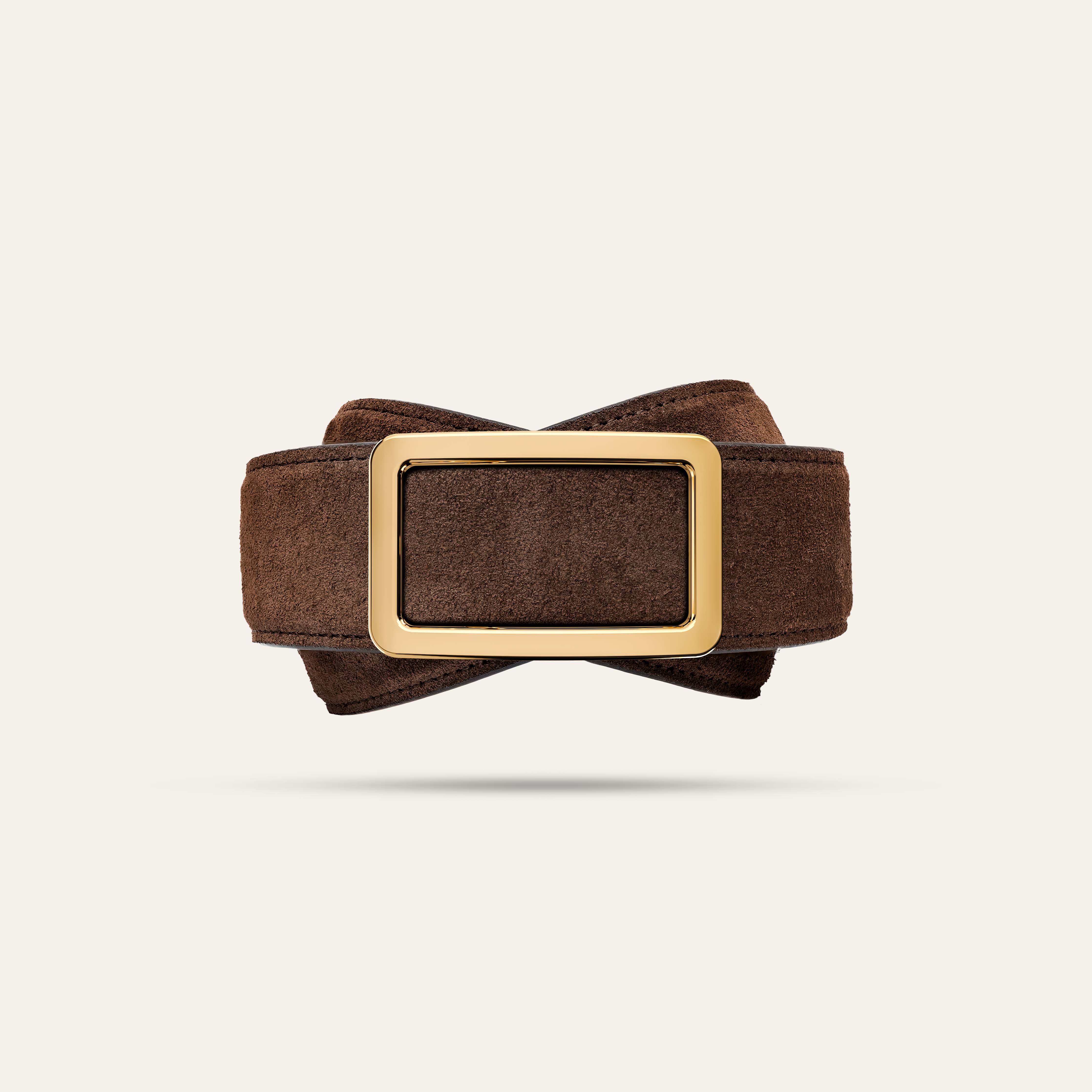 Model I Gold  —  Suede Havana Brown