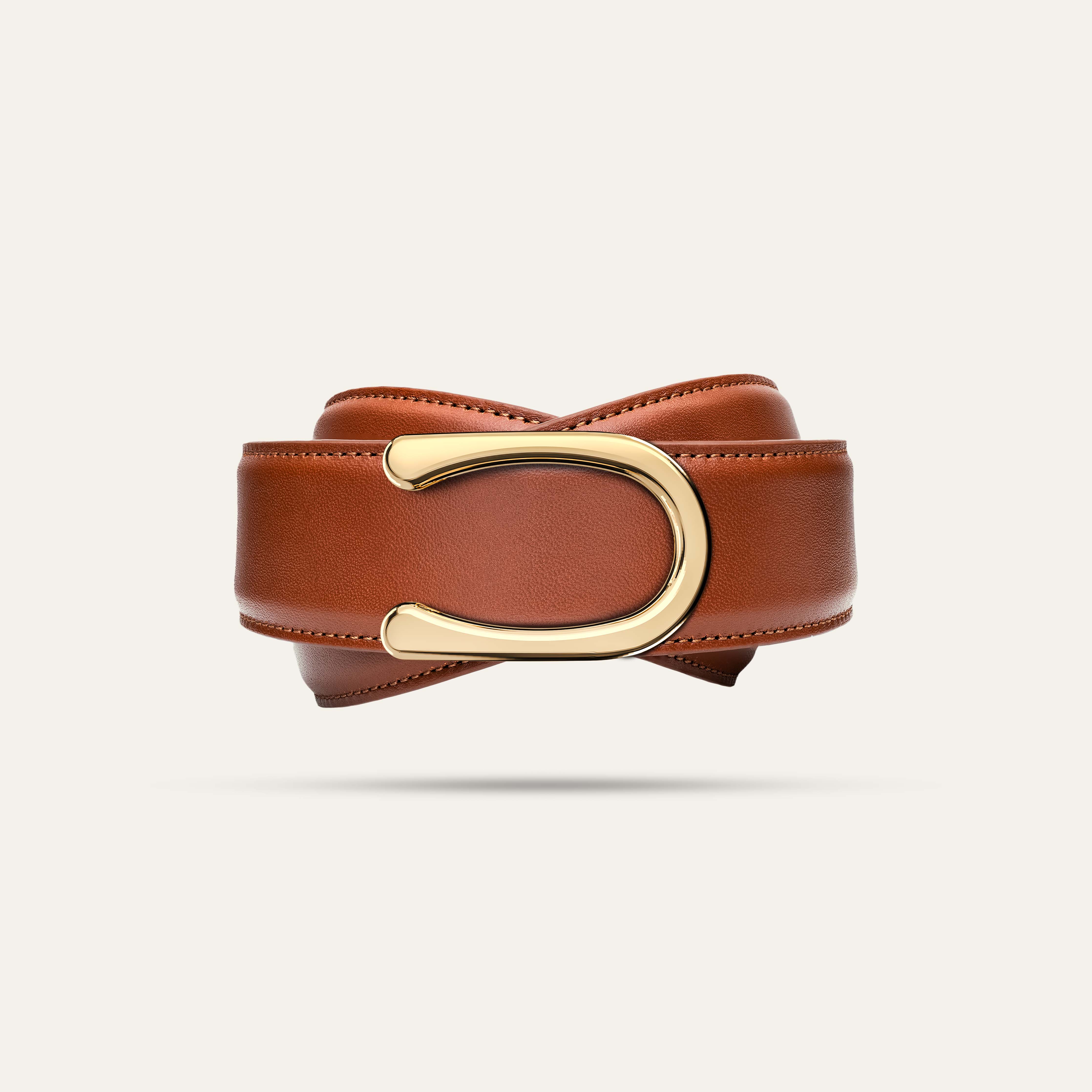 Model II Gold  —  Calfskin Cognac Brown