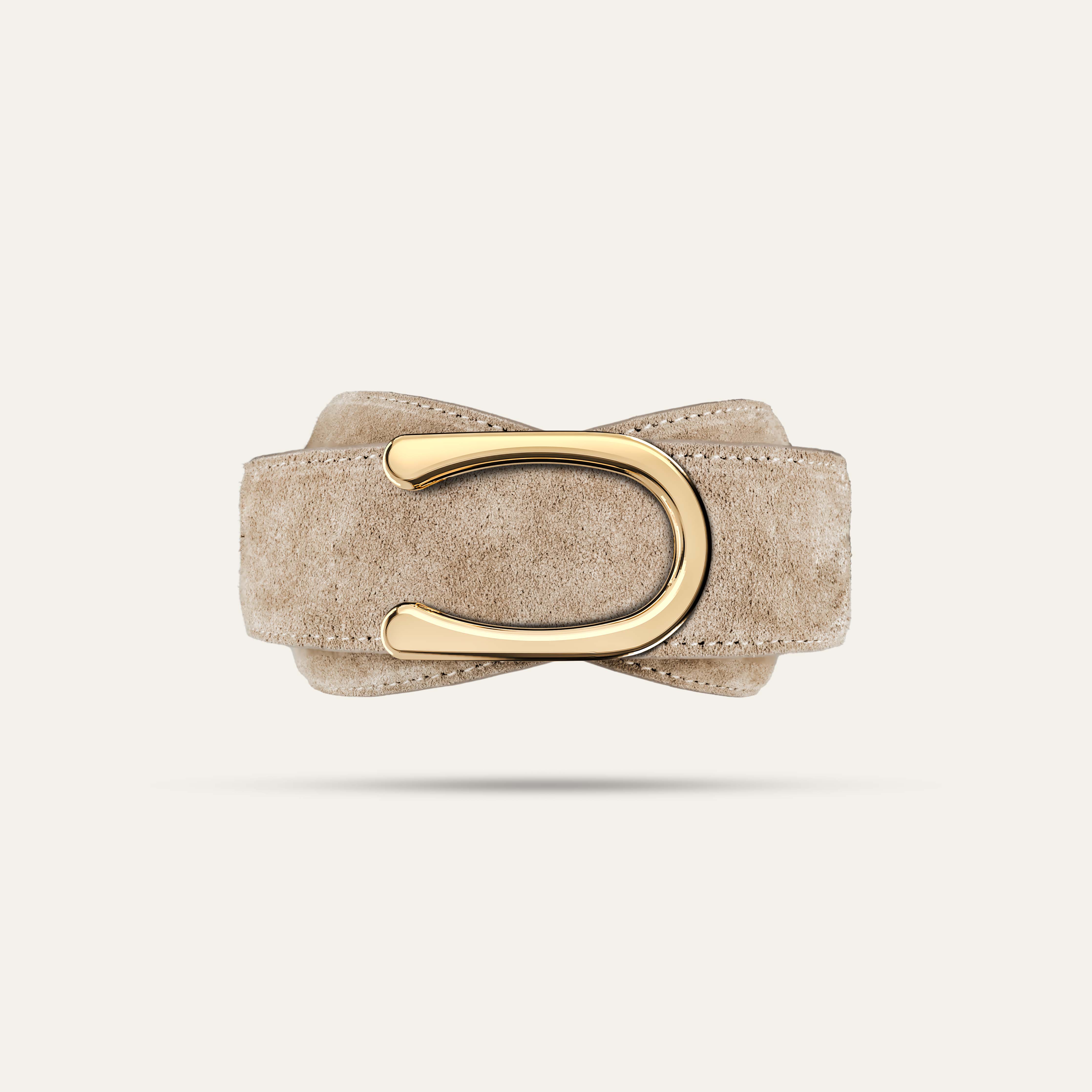 Model II Gold  —  Suede Verona Beige