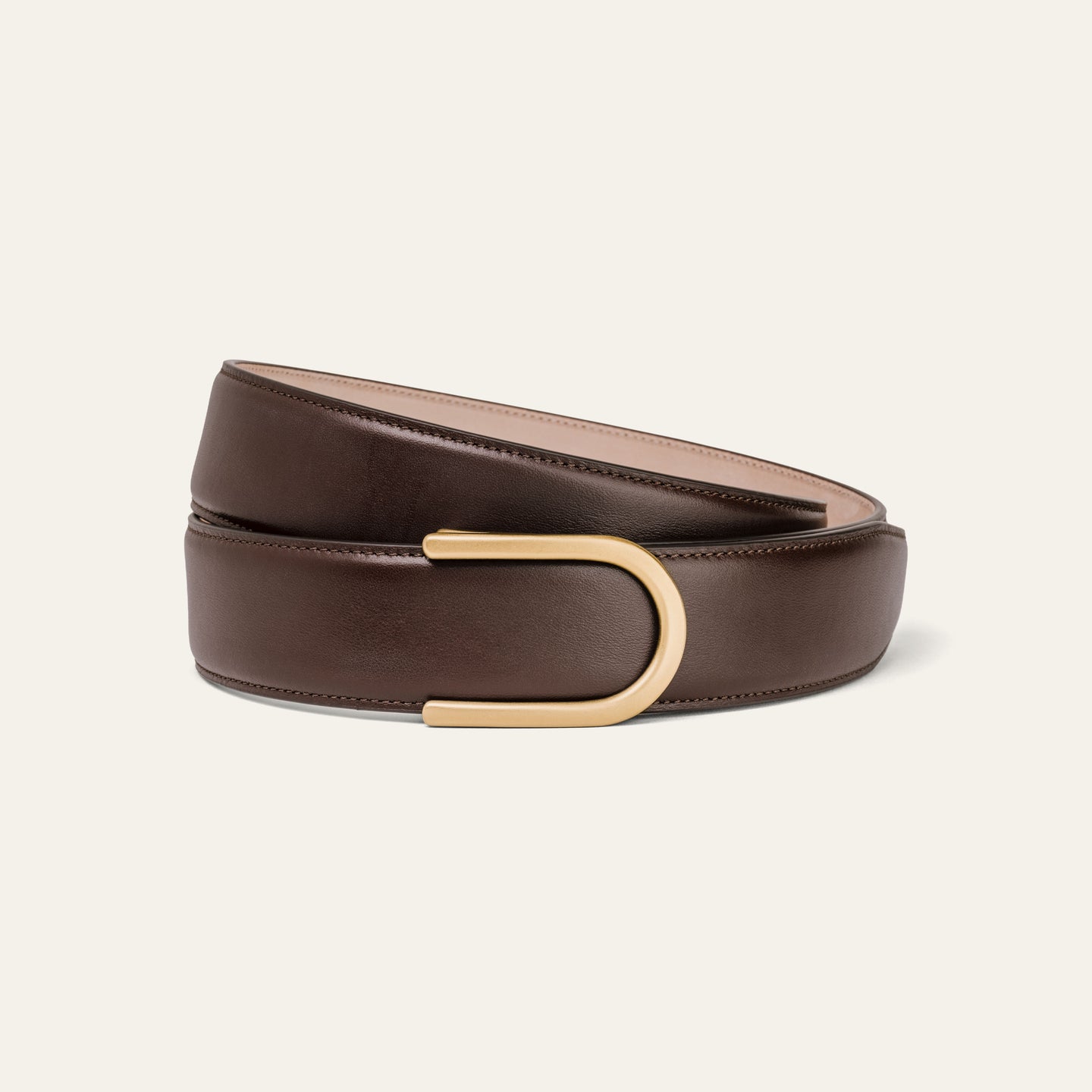 Modell 4 Gold Matt – Leder Braun