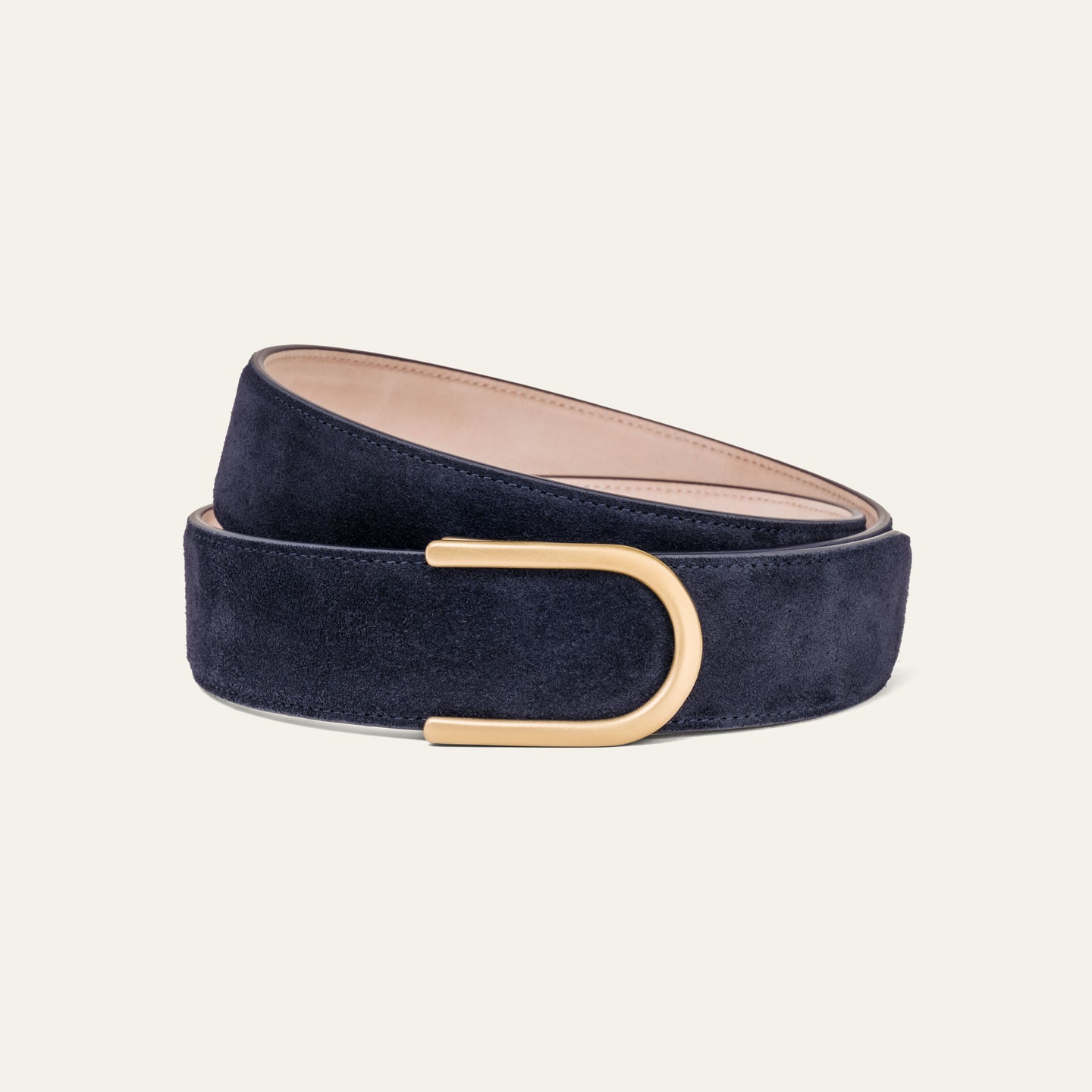 Modell 4 Gold Matt – Veloursleder Blau